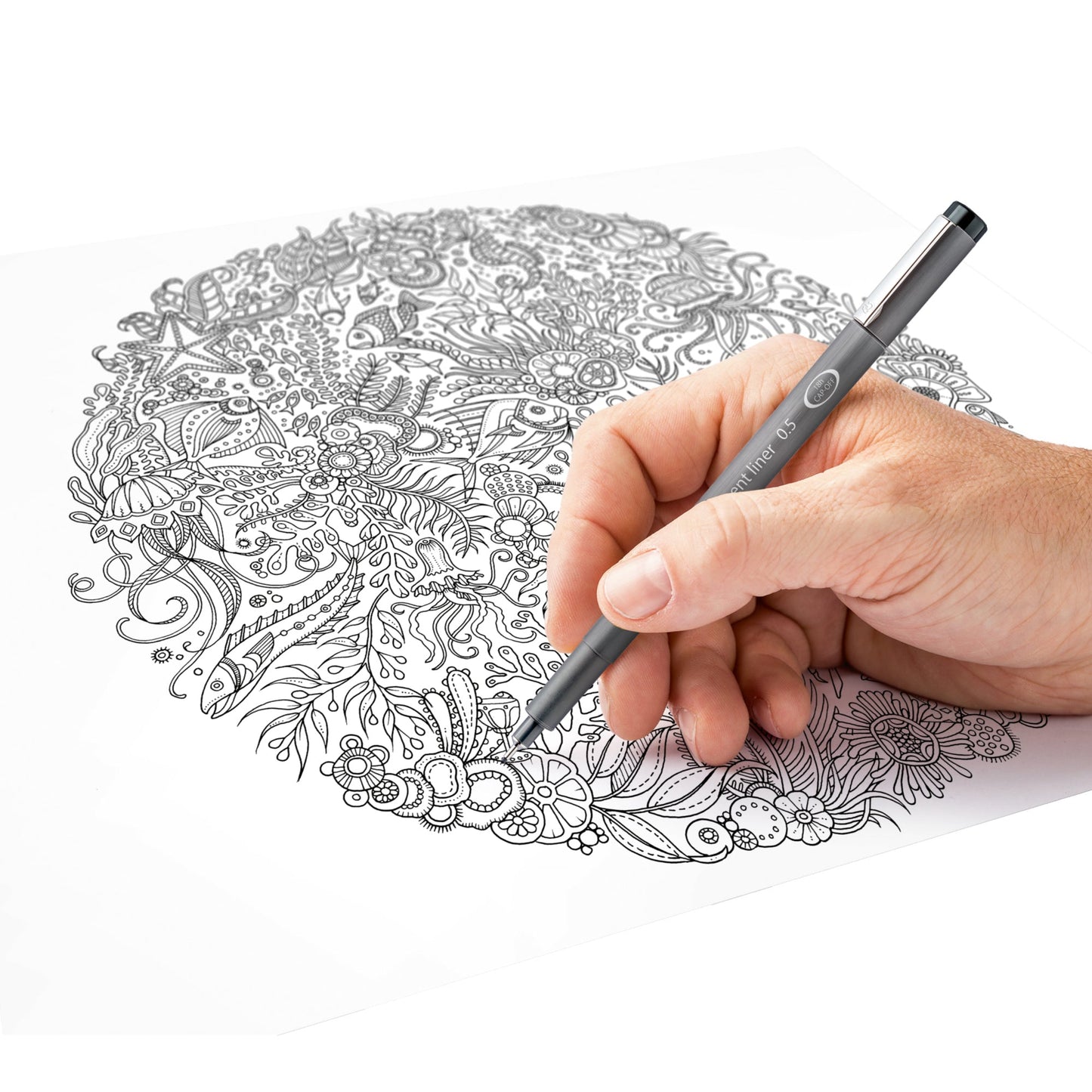 STAEDTLER® Fineliner Pigment liner 308 0,05 mm, 0,1 mm, 0,2 mm, 0,3 mm, 0,5 mm, 0,8mm schwarz 6 St./Pack.