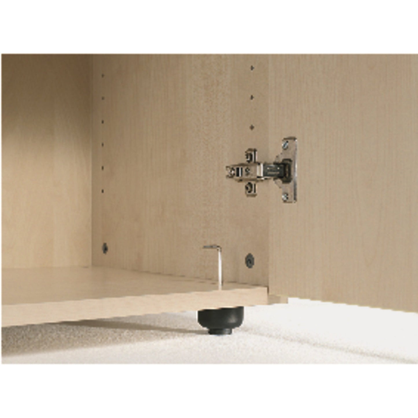 Geramöbel Anbauregal Flex 800 x 720 x 400 mm (B x H x T) 1 Fachboden inkl. Justierfüße Dreischicht-Feinspan, melaminharzbeschichtet, buche