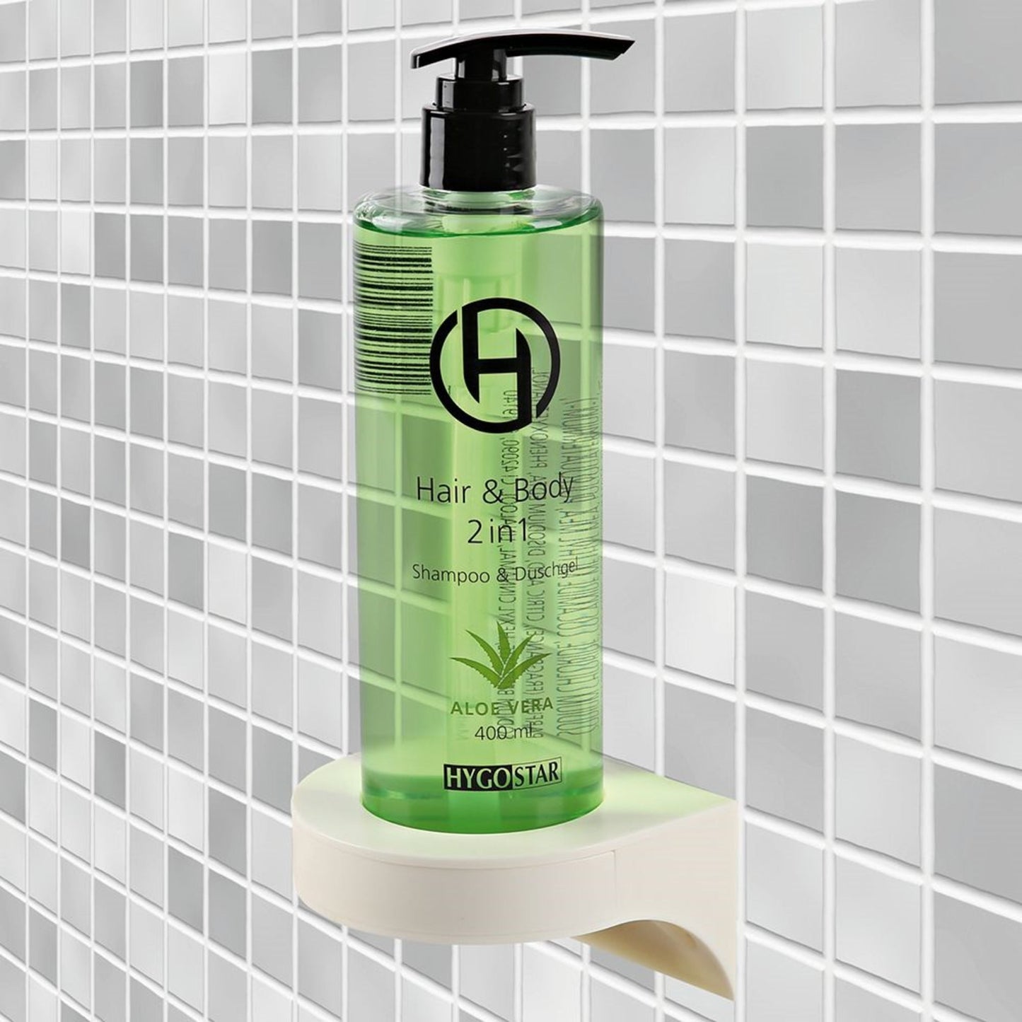 HYGOSTAR Wandhalterung 1 Flaschenhalter Kunststoff weiß