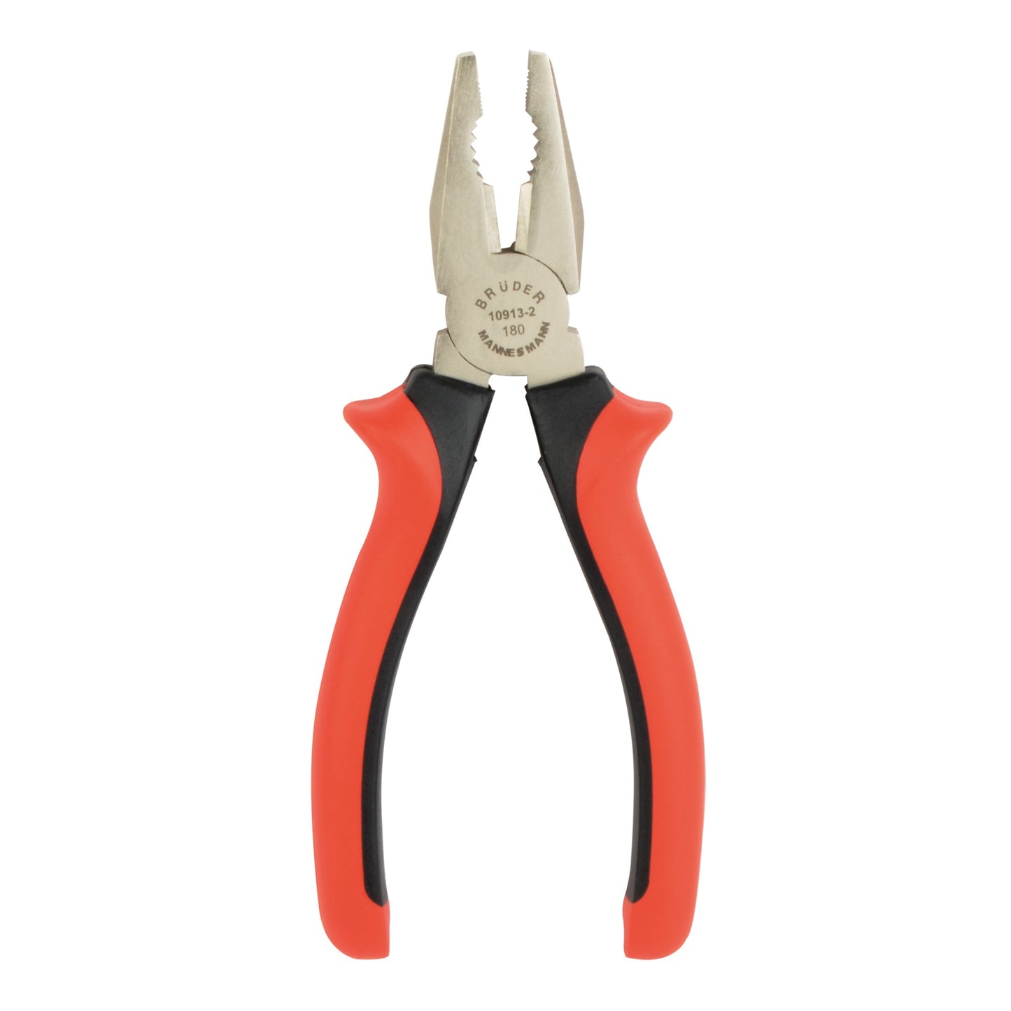BRÜDER MANNESMANN Zangen-Set 3 Teile Kombizange, Seitenschneider, Telefonzange orange/schwarz