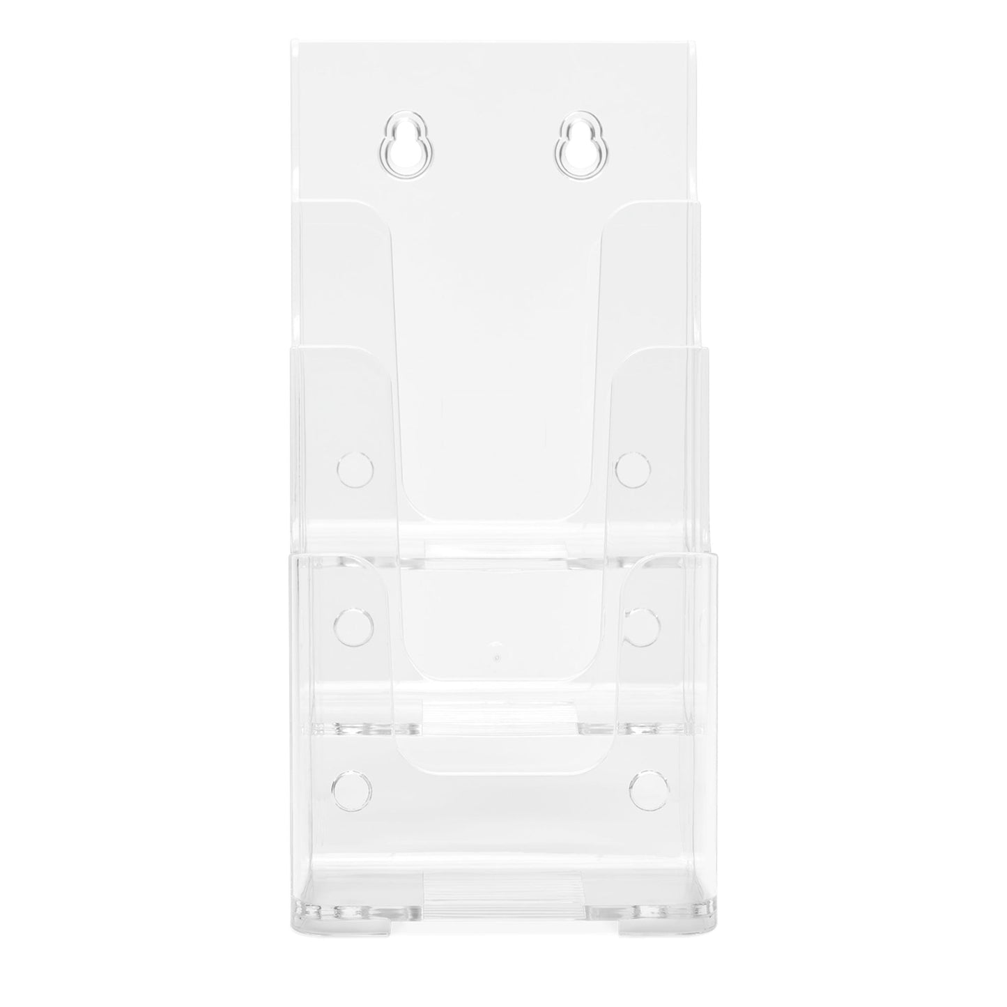 Deflecto® Prospekthalter Classic 12 x 22 x 12 cm (B x H x T) 1/3 DIN A4 Polystyrol transparent 3 Fächer