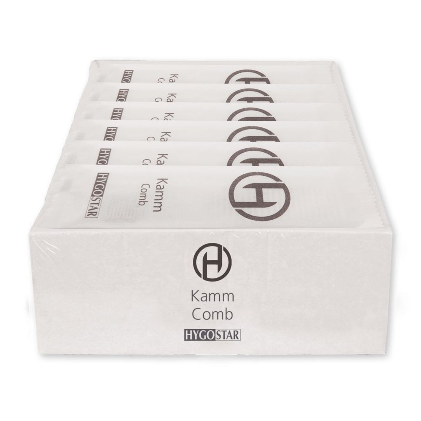 HYGOSTAR Kamm Kunststoff weiß 100 St./Pack.