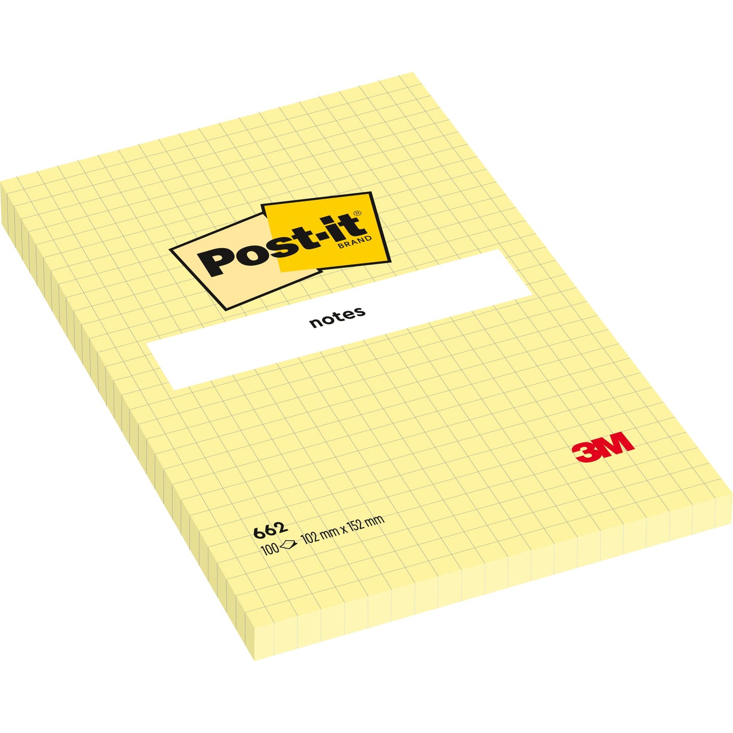 Post-it® Haftnotiz XL-Notes 102 x 152 mm (B x H) gelb 100 Bl.