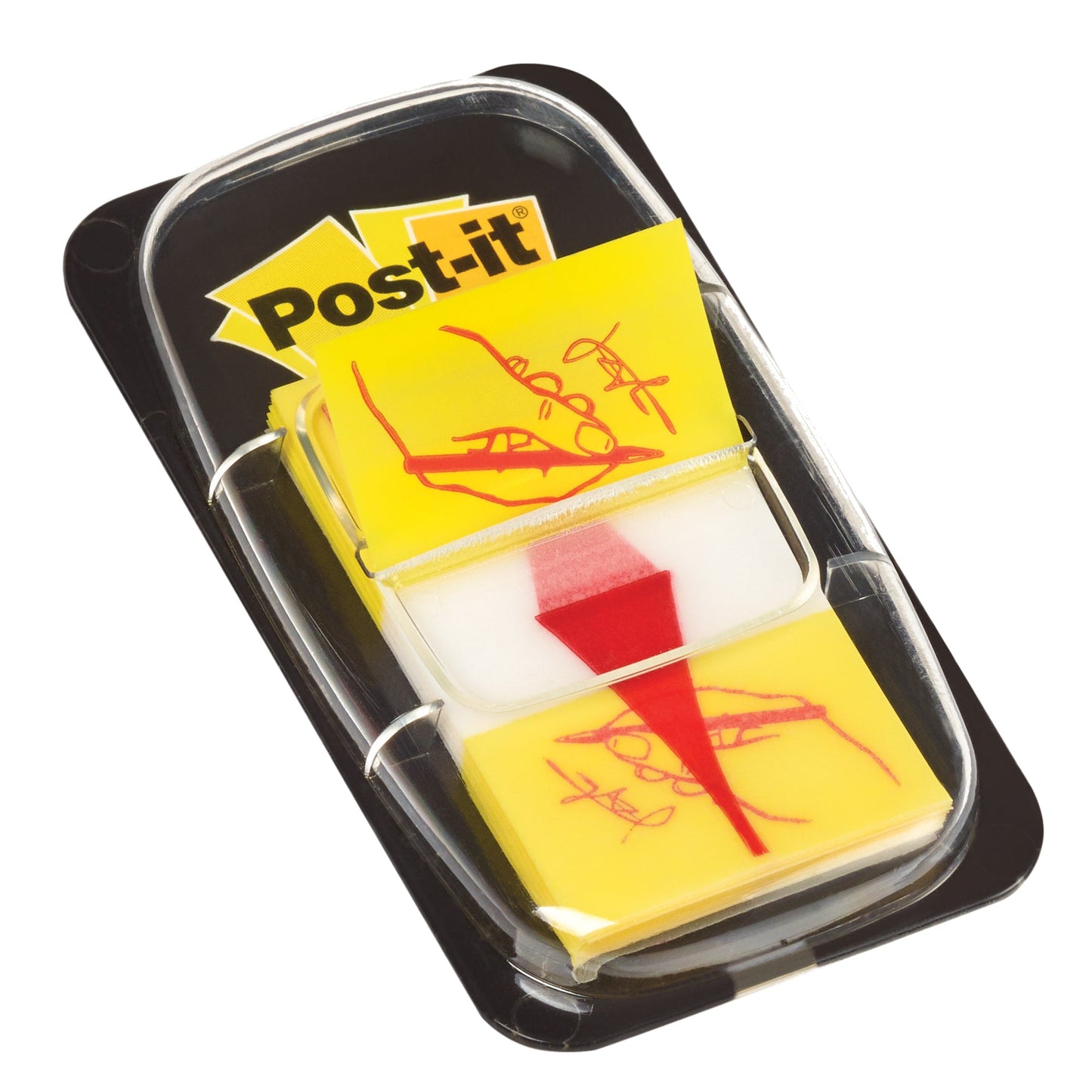 Post-it® Haftstreifen Index Symbol 43,2 x 25,4 mm (B x H) gelb Unterschrift 50 Bl.