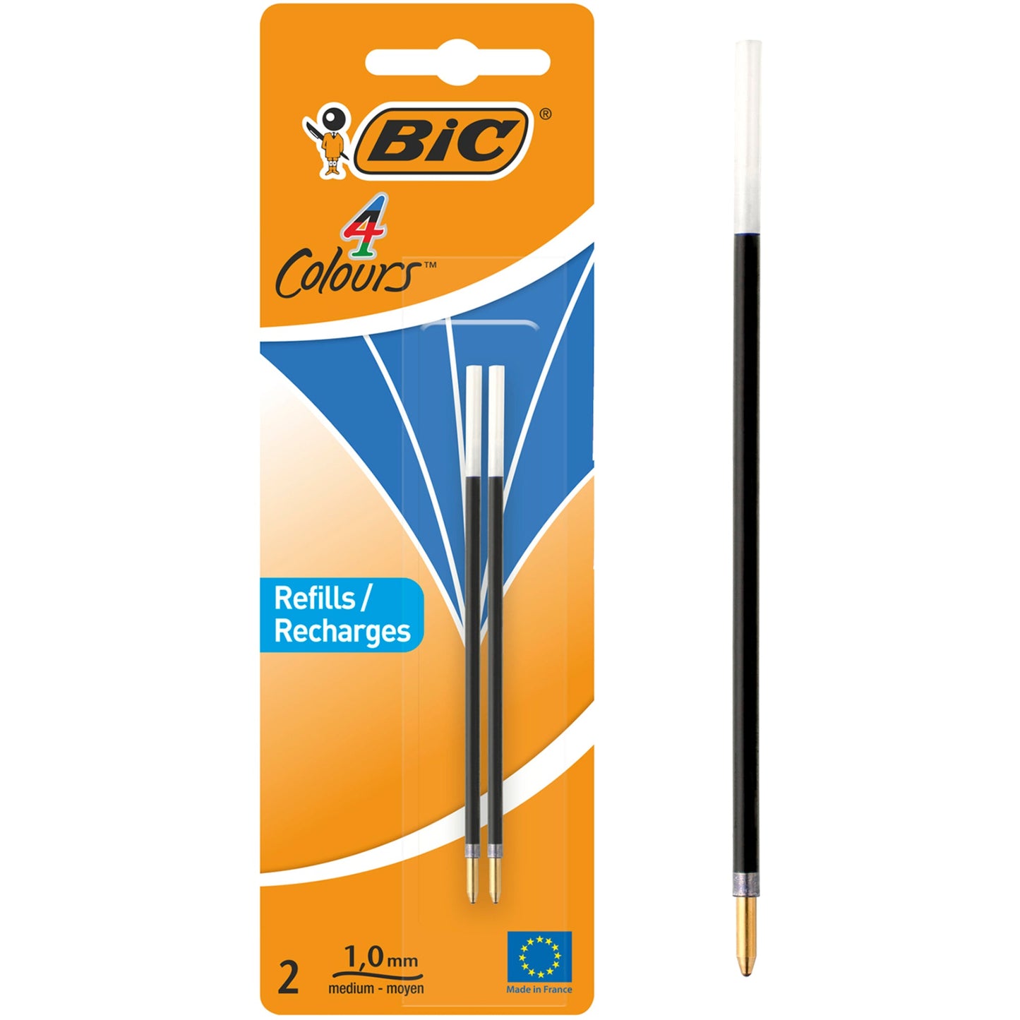BIC® Kugelschreibermine refill 4 colours BIC® Mehrfarbkugelschreiber 4 Colours® ORIGINAL, 4 Colours® FLUO, 4 Colours® SHINE, 4 Colours® Grip, 4 Colours® Pro, 4 Colours® Grip Pro, 4 Colours® 3+1 HB, 4 Colours® Stylus, 4 Colours® Counter Pen 0,4mm bl