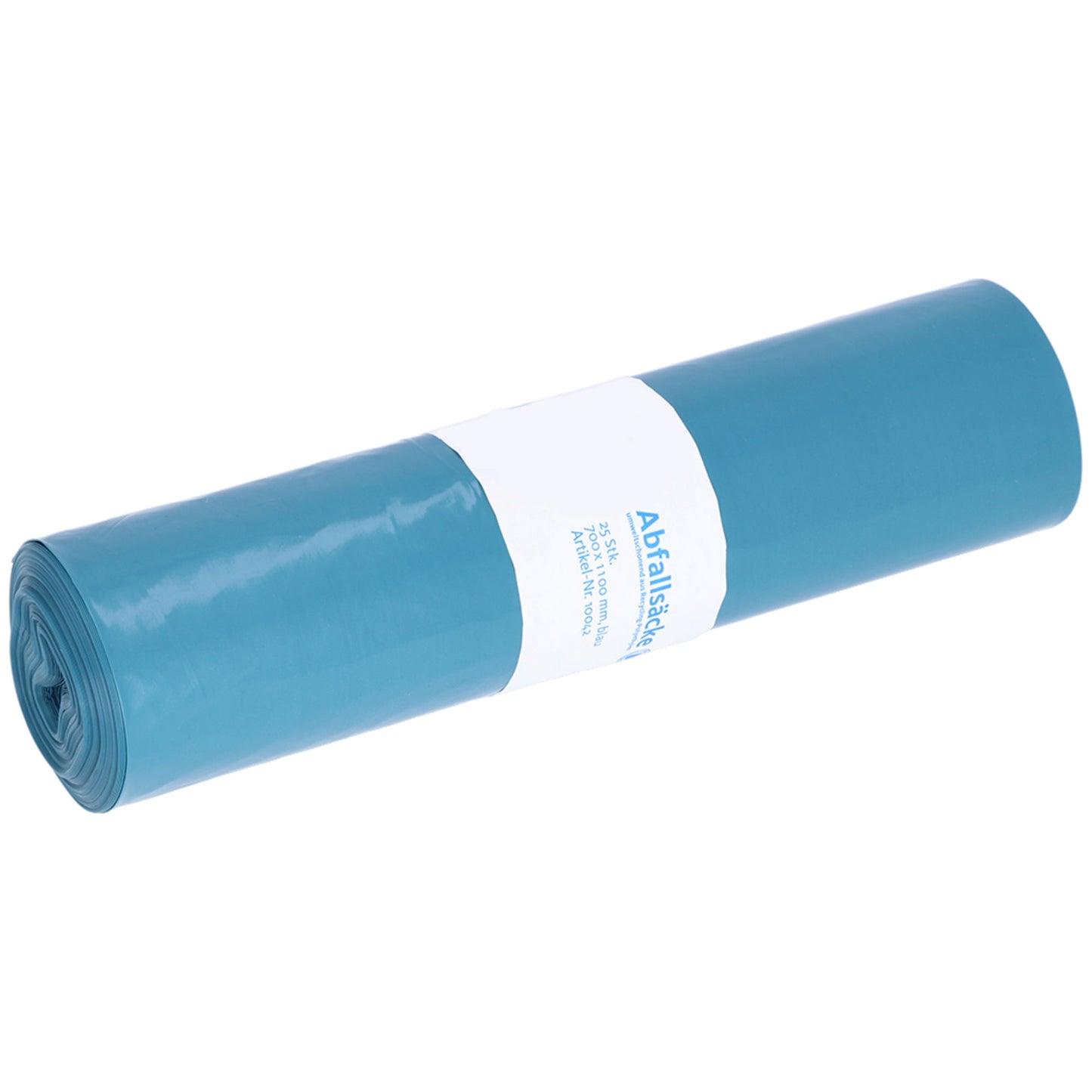 Müllsack 70 x 110 cm (B x H) 50µm 120l LDPE, 97 % recycelt blau 25 St./Pack.