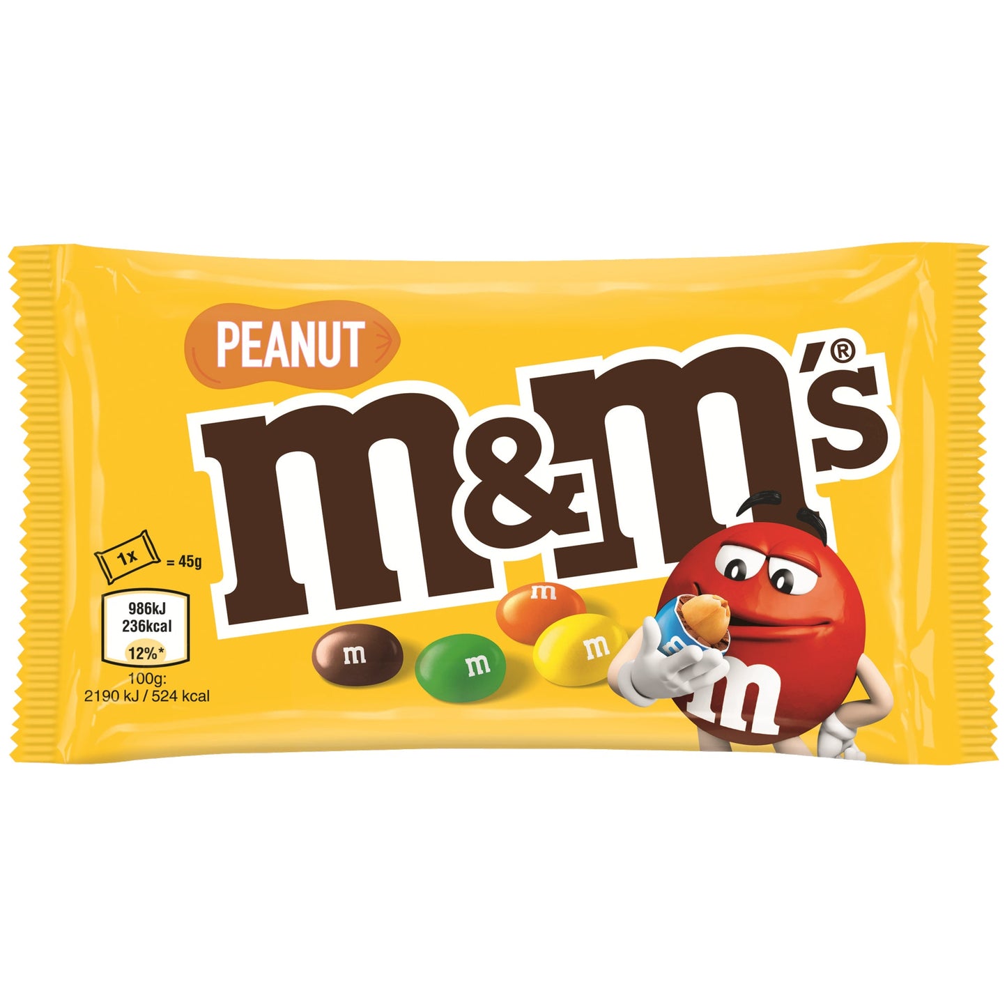 M&M'S® Schokolade Peanut 24 x 45 g/Pack.