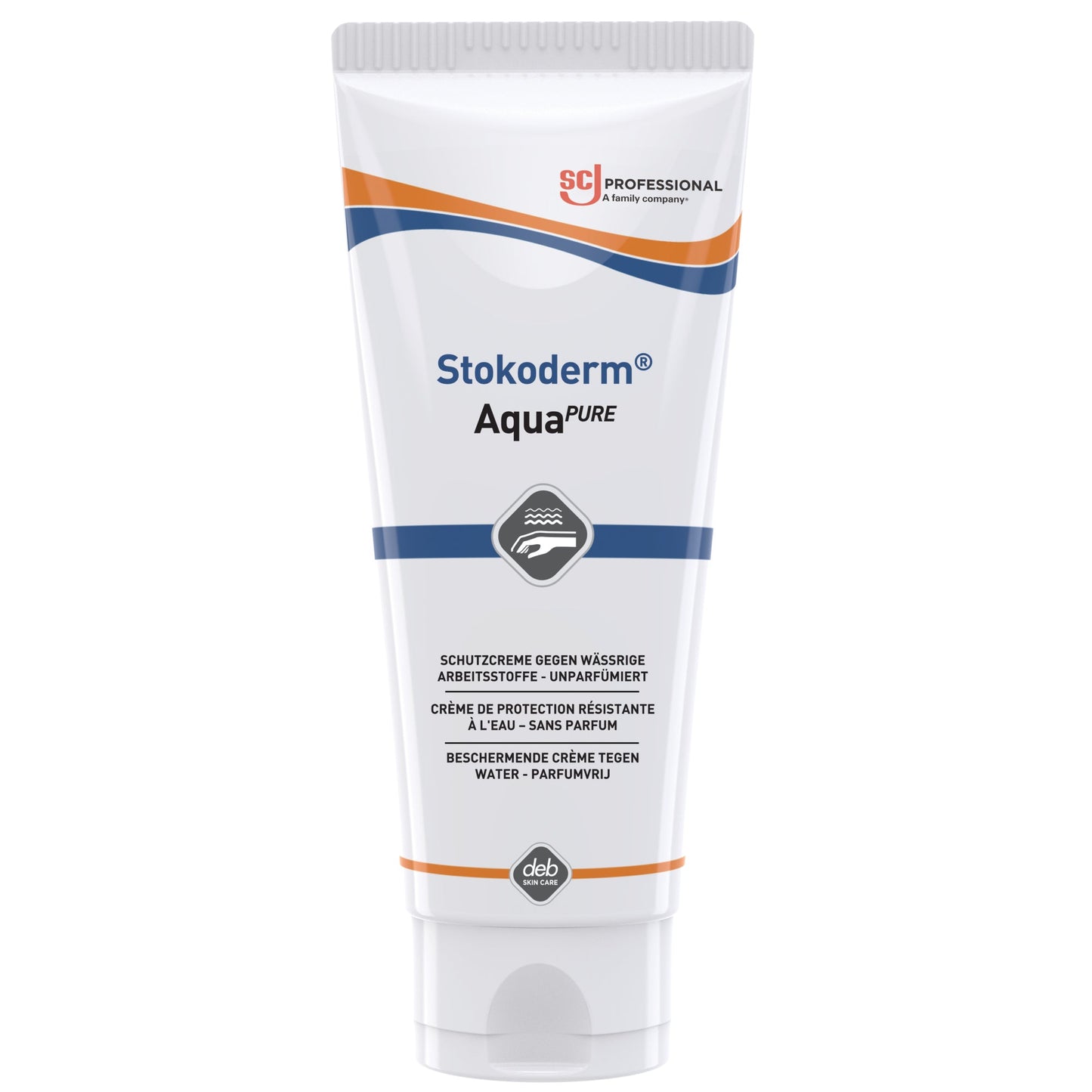SC Johnson PROFESSIONAL Hautschutzcreme Stokoderm Aqua PURE nicht parfümiert Tube Kunststoff 0,1l