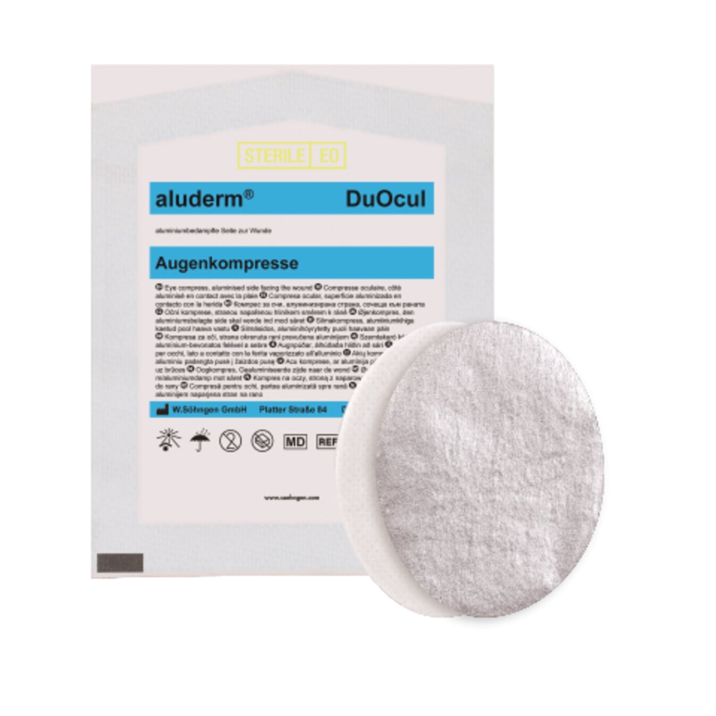 aluderm® Augenkompresse DuOcul oval Polyestervlies