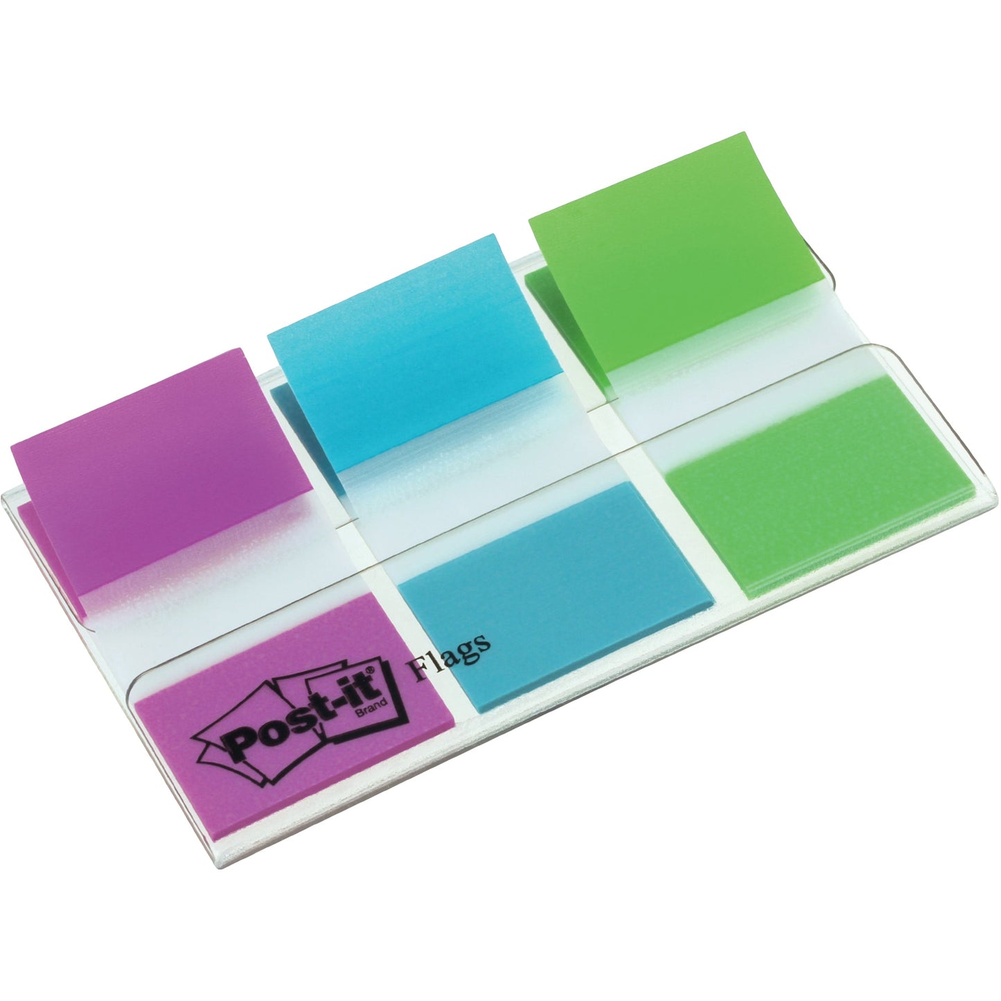 Post-it® Haftstreifen Index Standard 43,2 x 25,4 mm (B x H) lila, blau, grün 20 Bl./Block 3 Block/Pack.