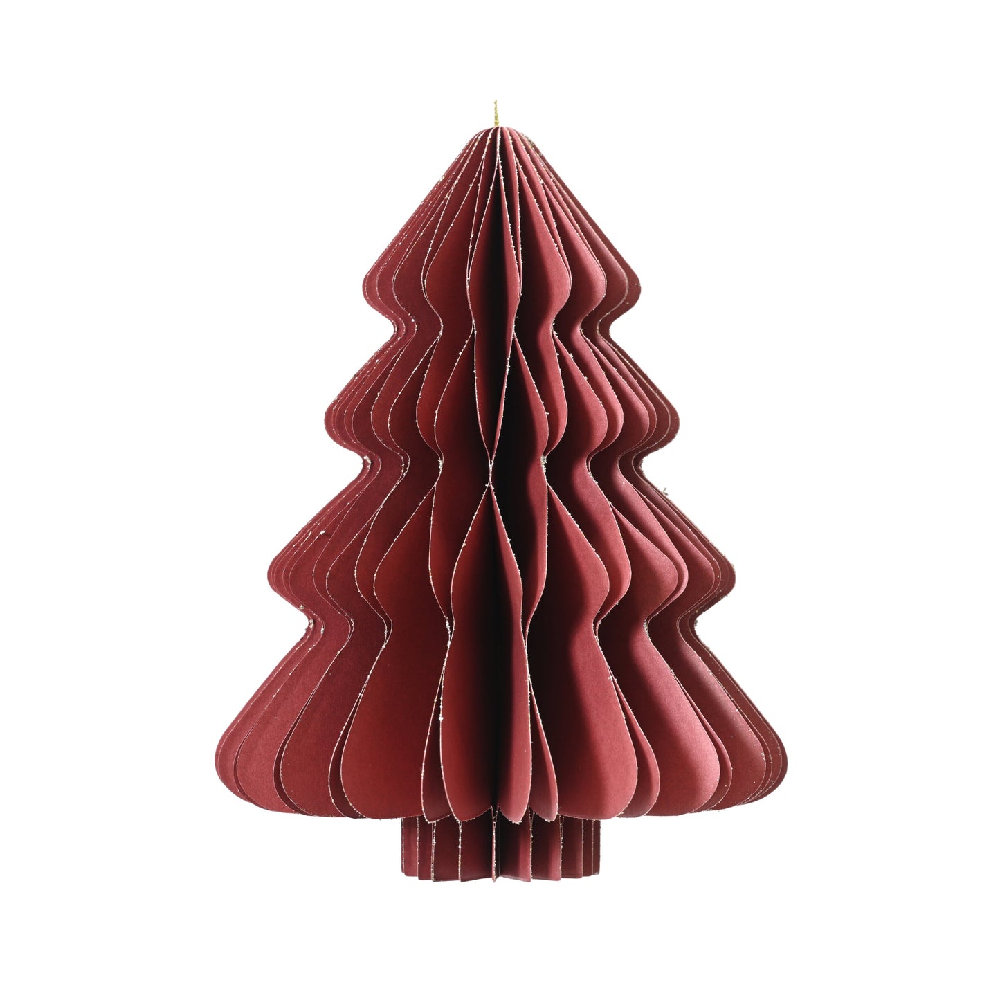 EVERLANDS Dekorationsfigur Weihnachtsbaum 15 x 20 cm (Ø x H) Papier rot