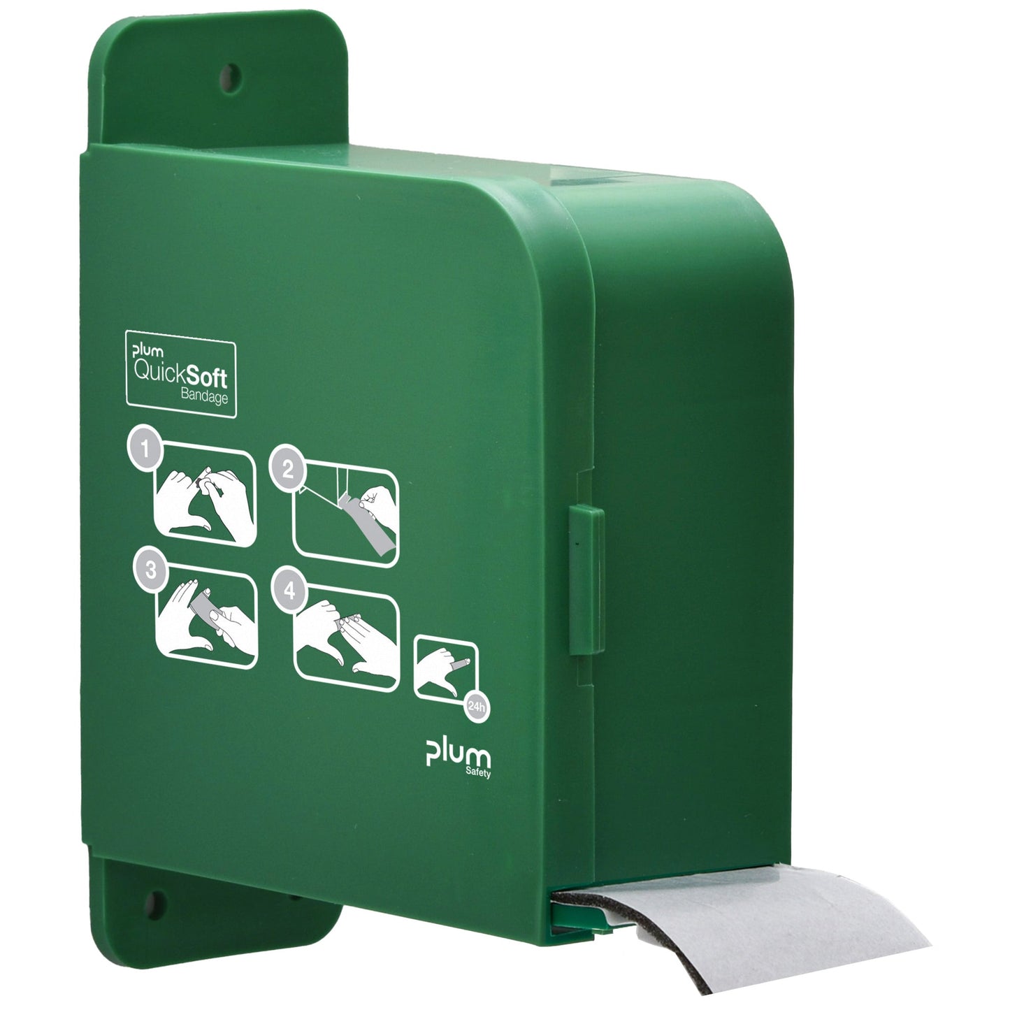PLUM Bandagenspender QuickSoft 5,9 x 17 x 12,9 cm (B x H x T) gefüllt Kunststoff grün