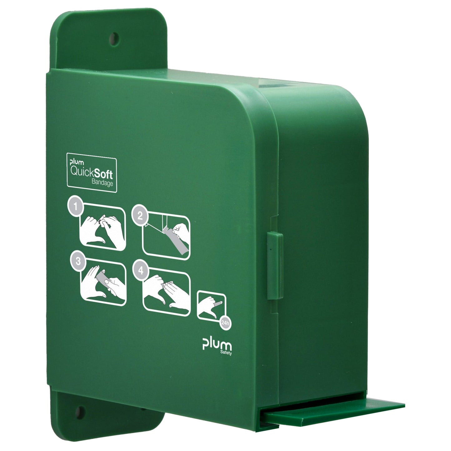 PLUM Bandagenspender QuickSoft 5,9 x 17 x 12,9 cm (B x H x T) nicht gefüllt Kunststoff grün