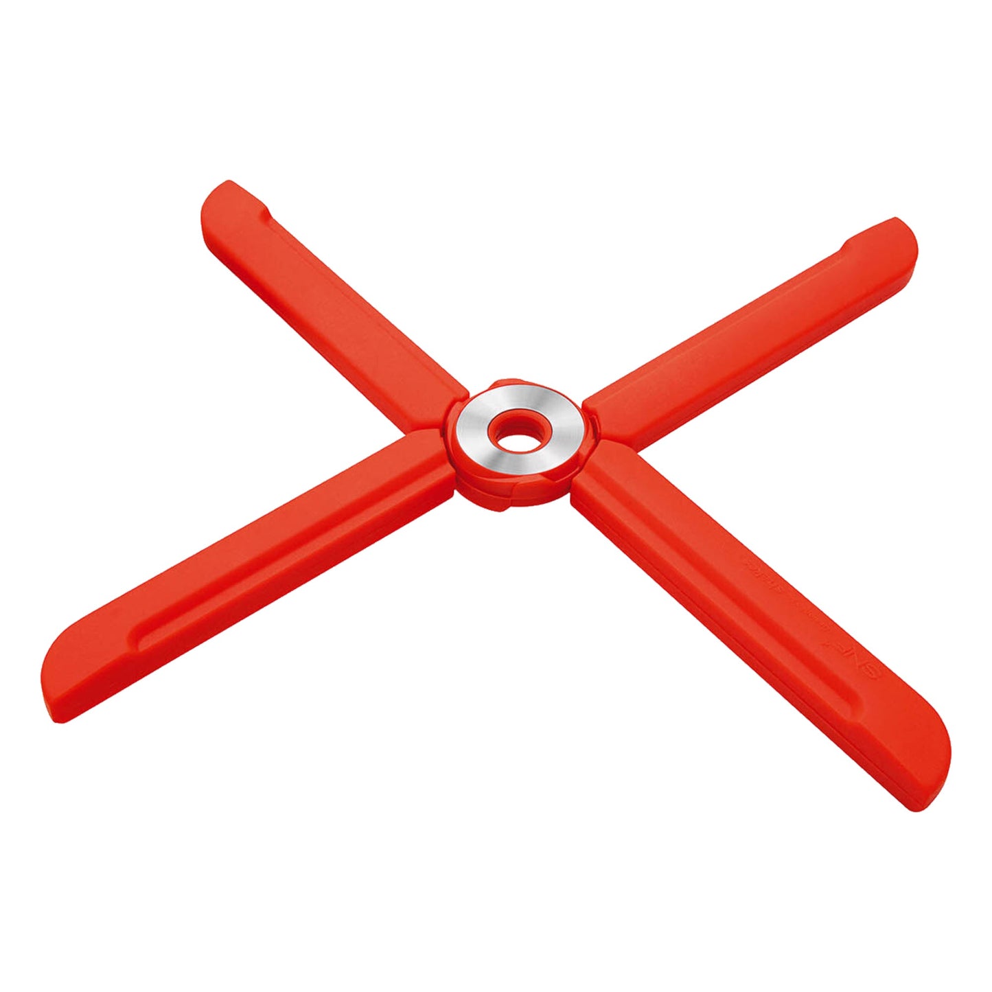 WEDO® Topfuntersetzer SNF+ 22 x 1 x 3 cm (B x H x T) Silikon/Edelstahl rot