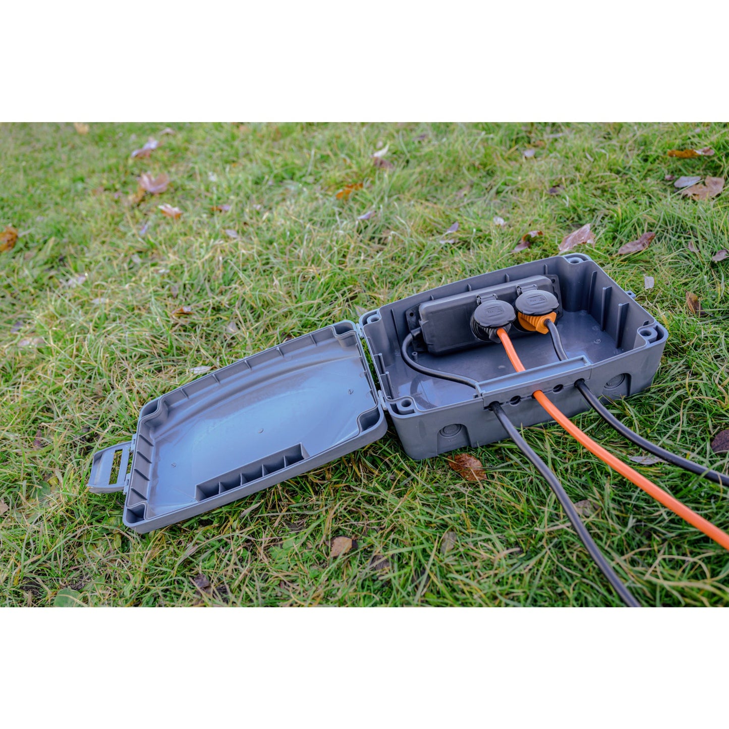 brennenstuhl® Kabelbox Steckdosenleiste 23 x 12,5 x 34 cm (B x H x T) Kunststoff anthrazit