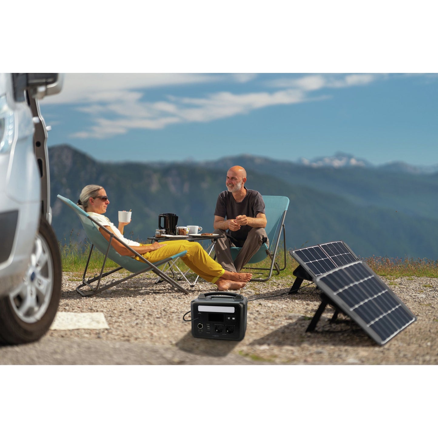 ANSMANN Powerstation PS600AC 260 x 220 x 200 mm (B x H x T) Anschlussart: 2 x AC-Steckdosen, 2 x USB-A, 1 x USB-A QC, 1 x USB-C PD, 1 x Autoadapter, 2 x DC5521,12 V/10 A, max. 120 W, 1 x Jump-Starter 12 V Leistungsaufnahme: 100W