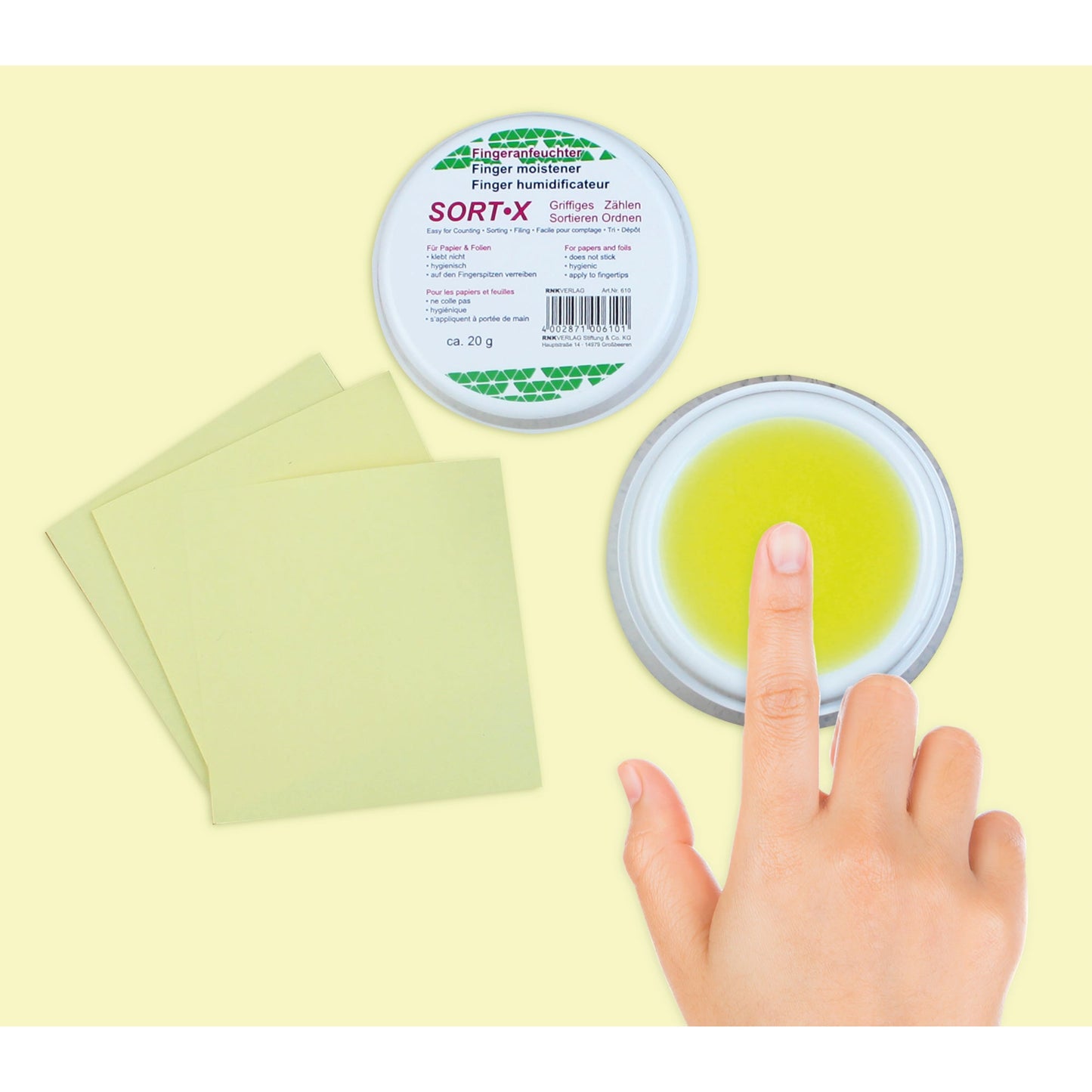 RNK Verlag Fingeranfeuchter Sort-X 80mm nicht austauschbar