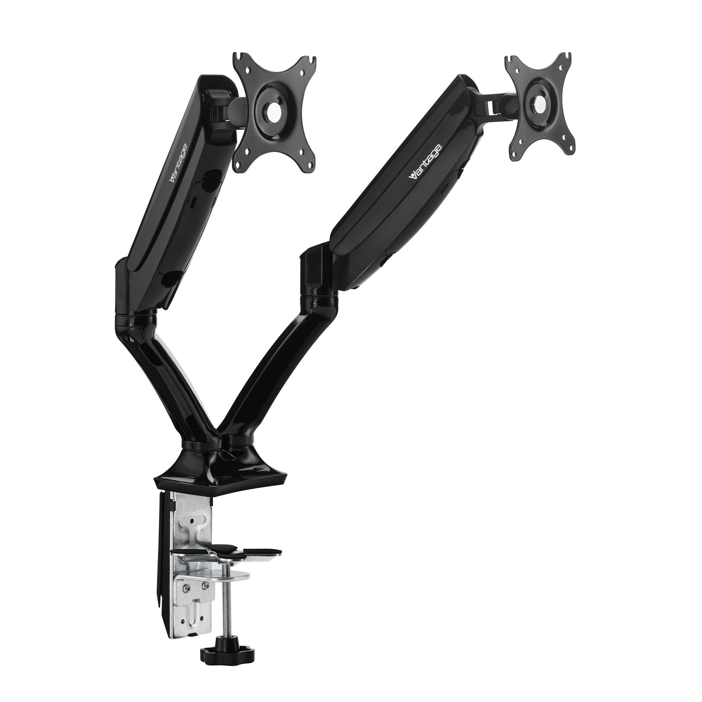 Monitorschwenkarm Office duo 2 x 2-9kg Aluminium/Kunststoff schwarz