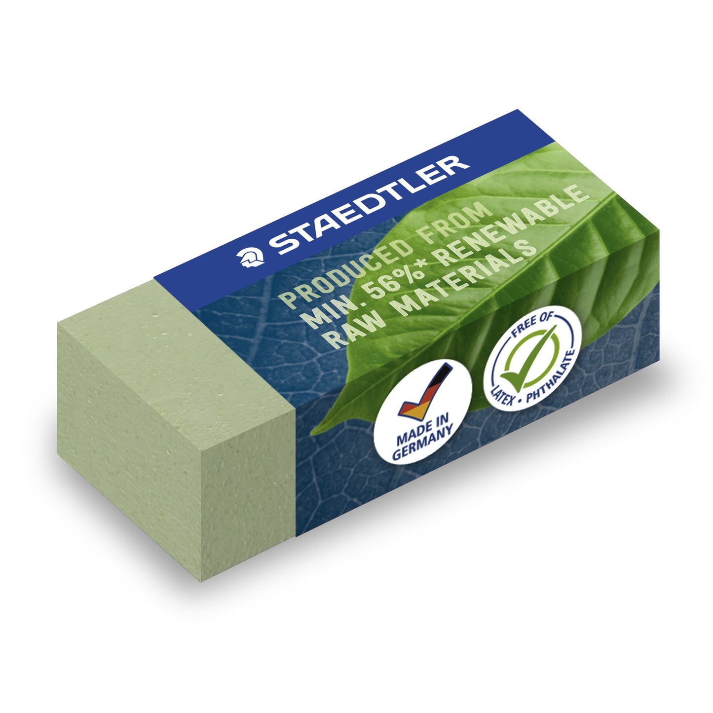 STAEDTLER® Radierer Bleistifte, Buntstifte 1,9 x 1,3 x 4,3 cm (B x H x L) Pflanzenmehl oliv