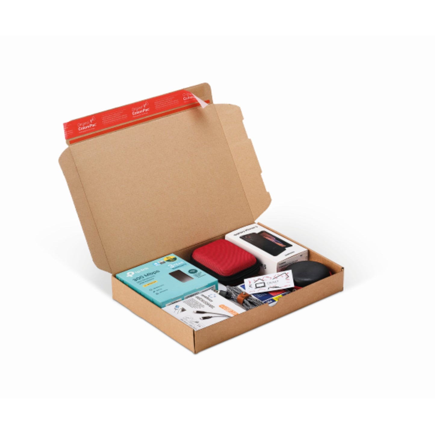 ColomPac® Versandkarton 4 Innenmaße: 19,2 x 4,3 x 15,5 cm (B x H x T) Außenmaße: 21,2 x 4,8 x 16,1 cm (B x H x T) Karton braun