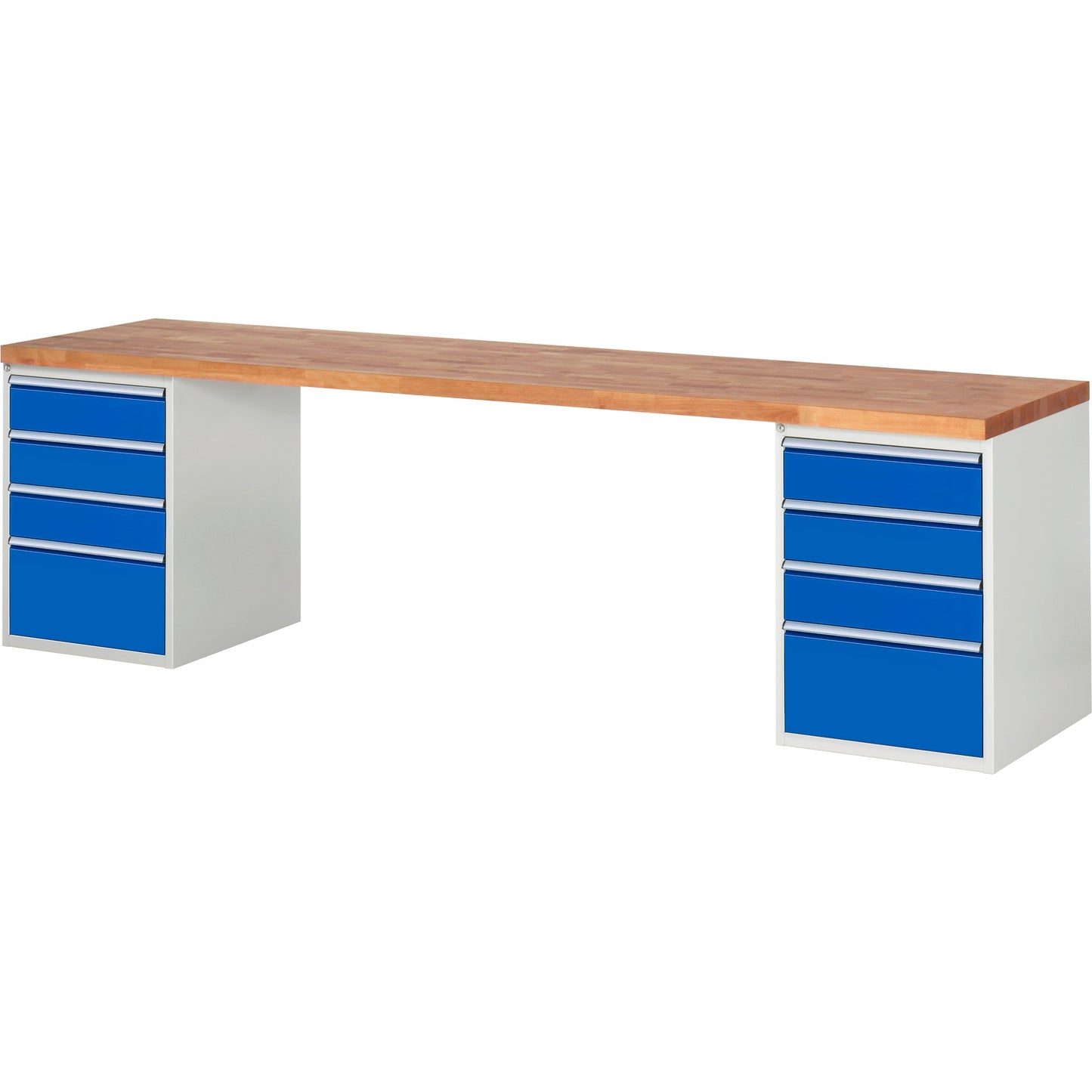 RAU Werkbank 7000 3.000 x 890 x 700 mm (B x H x T) enzianblau lichtgrau