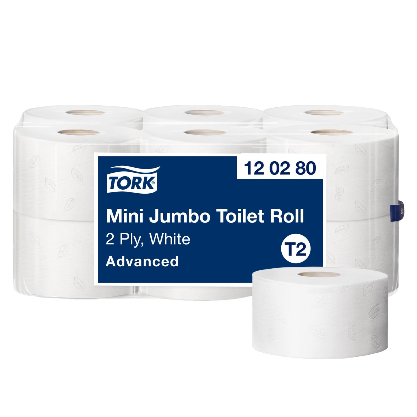 Tork Toilettenpapier Mini Advanced 2-lagig weiß 850 Bl./Rl. 12 Rl./Pack.