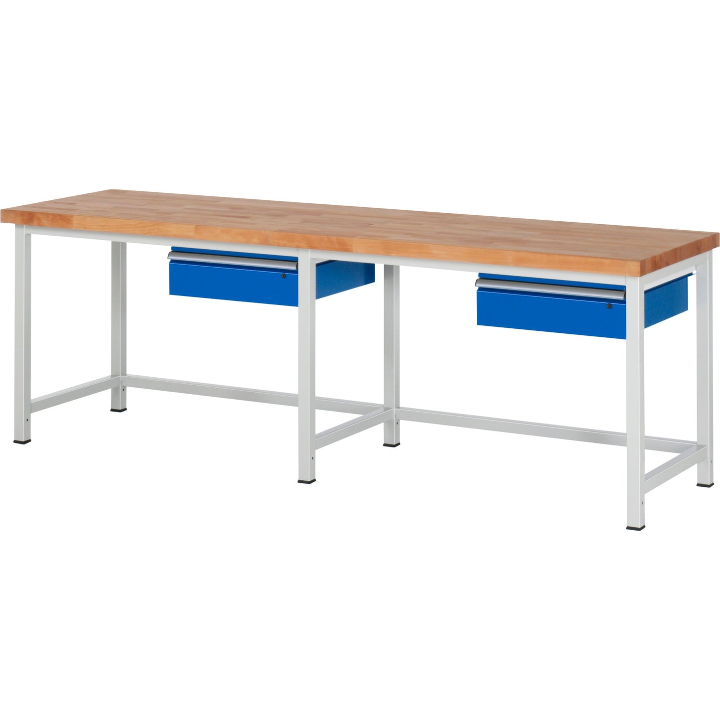 RAU Werkbank 8000 2.500 x 840-1.040 x 700 mm (B x H x T) enzianblau