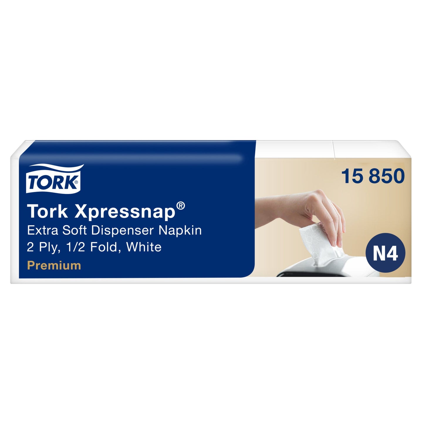 Tork Servietten Xpressnap® Extra Soft 16,5 x 21,3 cm (B x L) weiß 8 x 1.000 St./Pack.