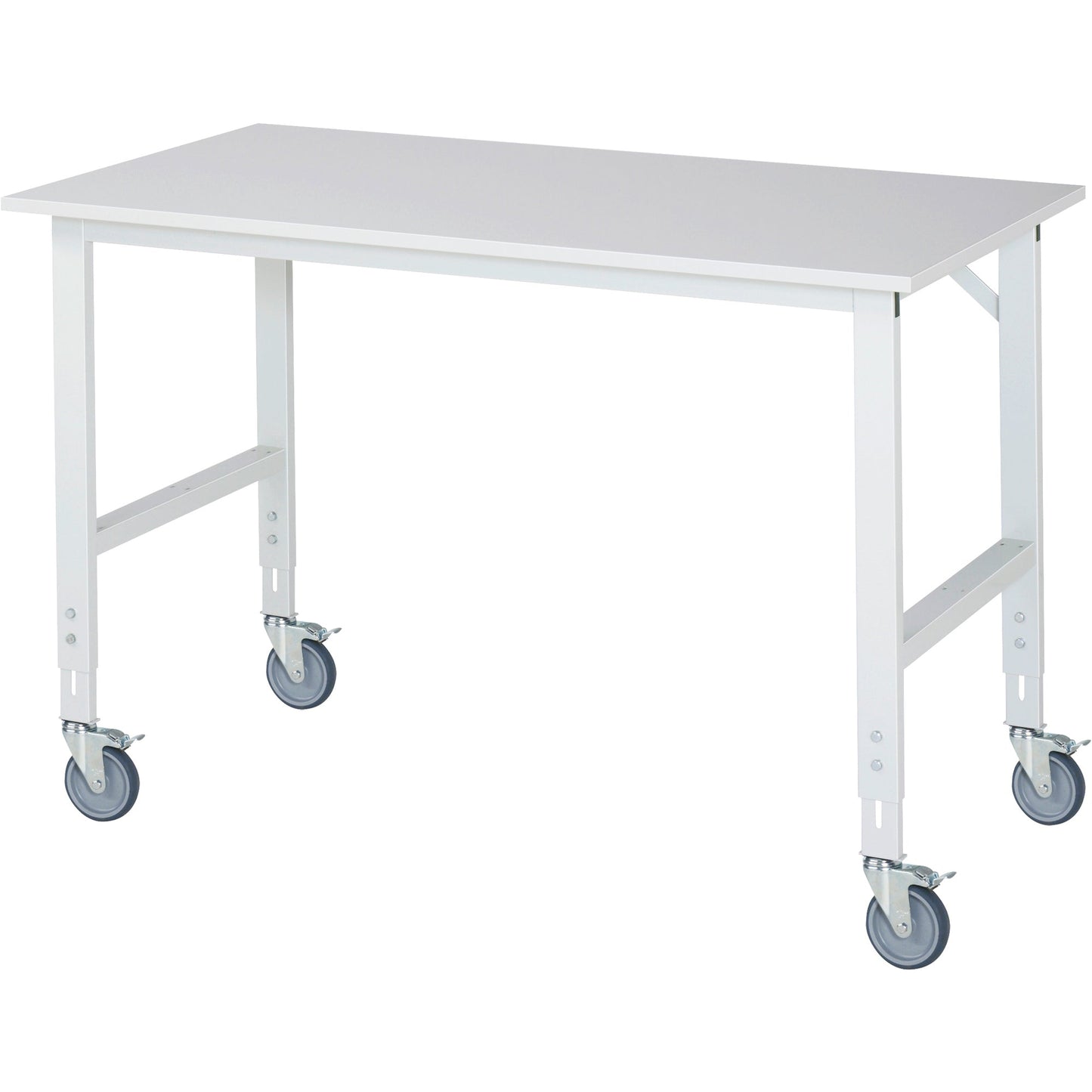RAU Arbeitstisch Tom 1.500 x 910-1.230 x 800 mm (B x H x T) lichtgrau