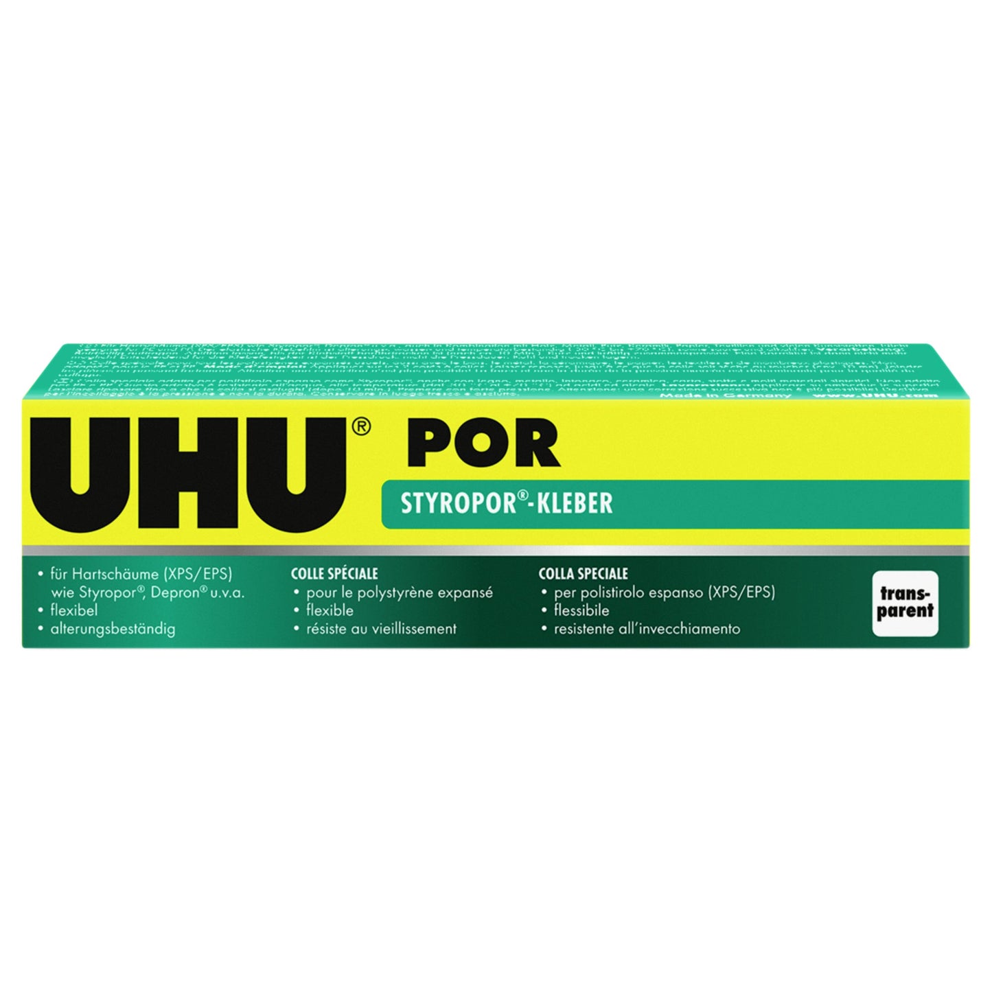 UHU® Styroporkleber POR nicht nachfüllbar nicht auswaschbar transparent 40g 50ml