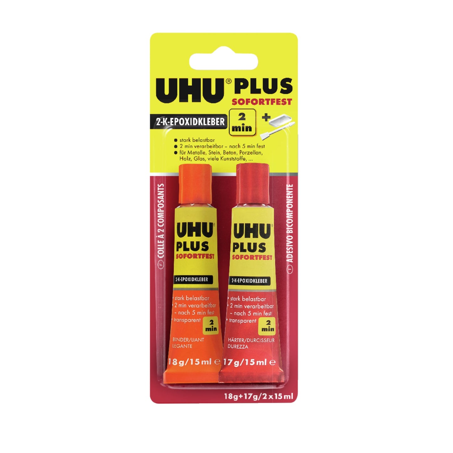 UHU® Zweikomponentenkleber PLUS SOFORTFEST 5min 35g