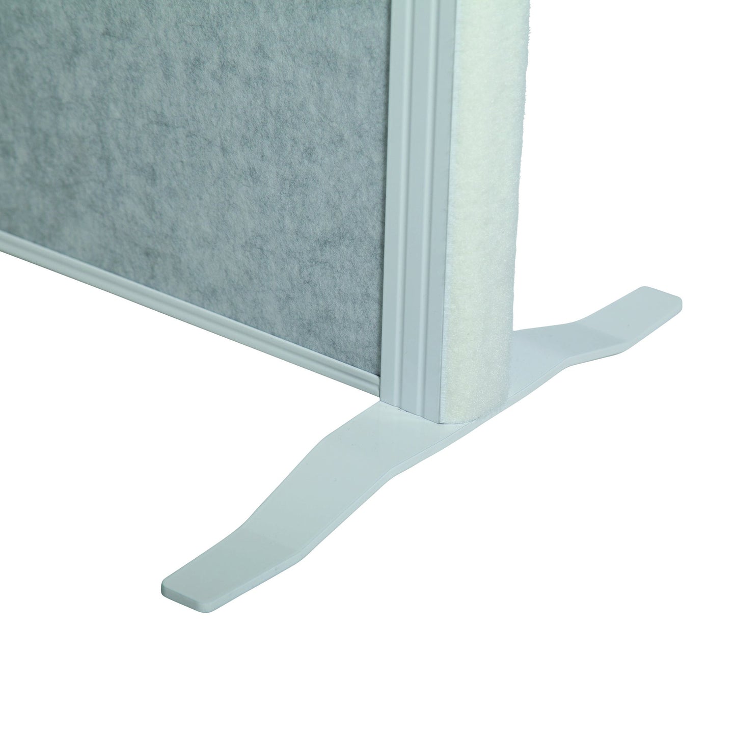 MAUL Stellwand MAULconnecto Uplight 100 x 182 cm (B x H) mit Leuchtmittel Zweibeinstativ 100 % PES-Fasern, 20 % recycelt hellgrau