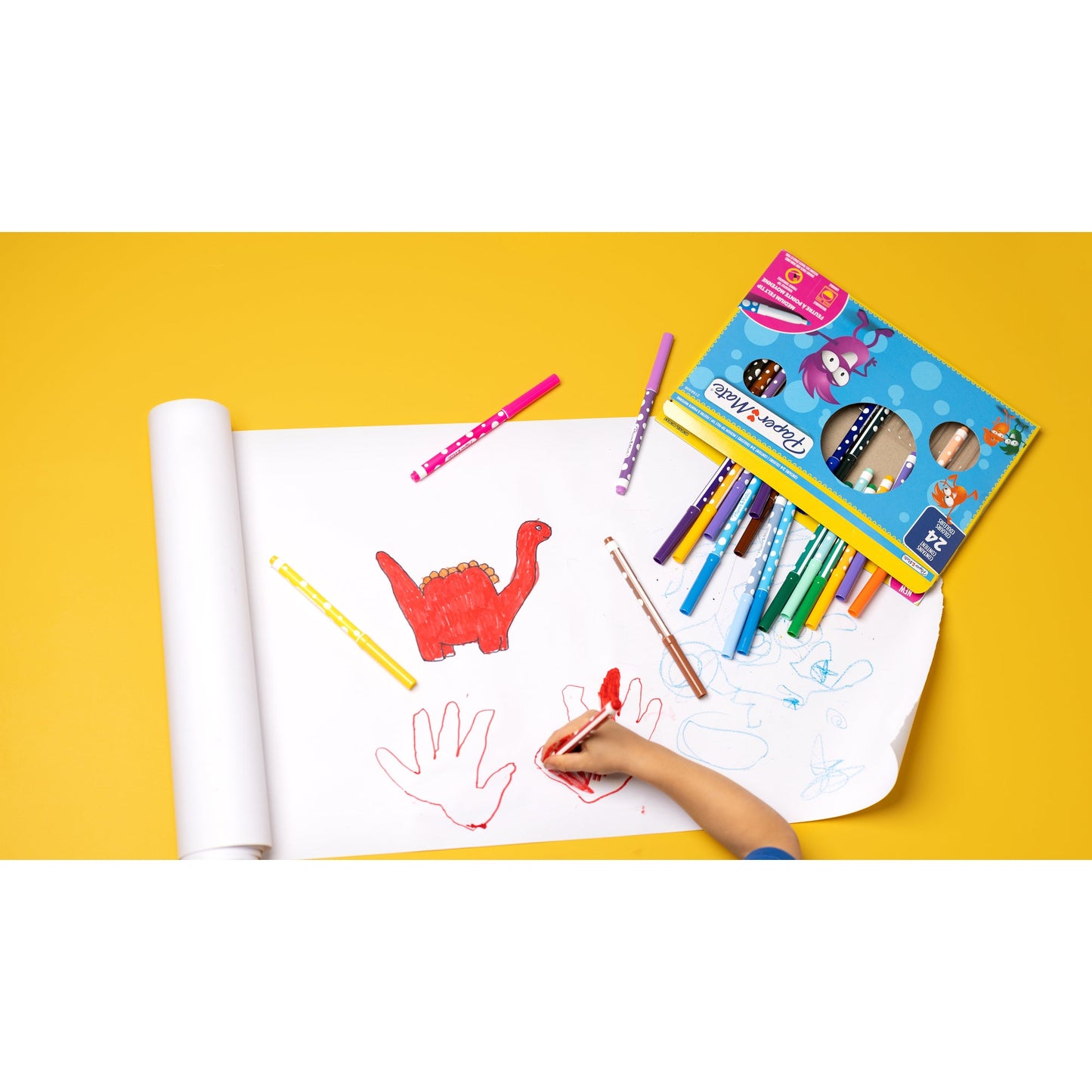 Paper Mate Fasermaler farbig sortiert auswaschbar 24 St./Pack.