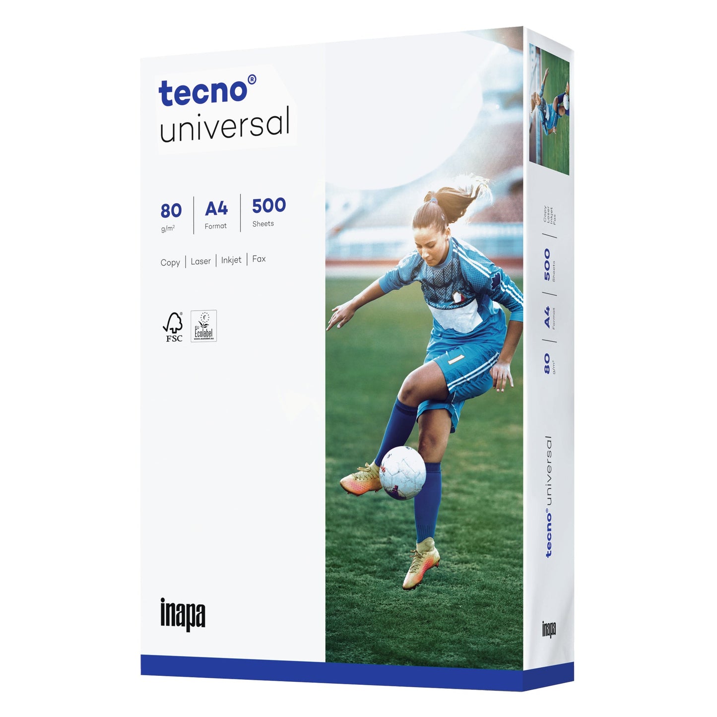 tecno Kopierpapier tecno®universal DIN A4 80g/m² holzfrei 2fach Lochung weiß 500 Bl./Pack.