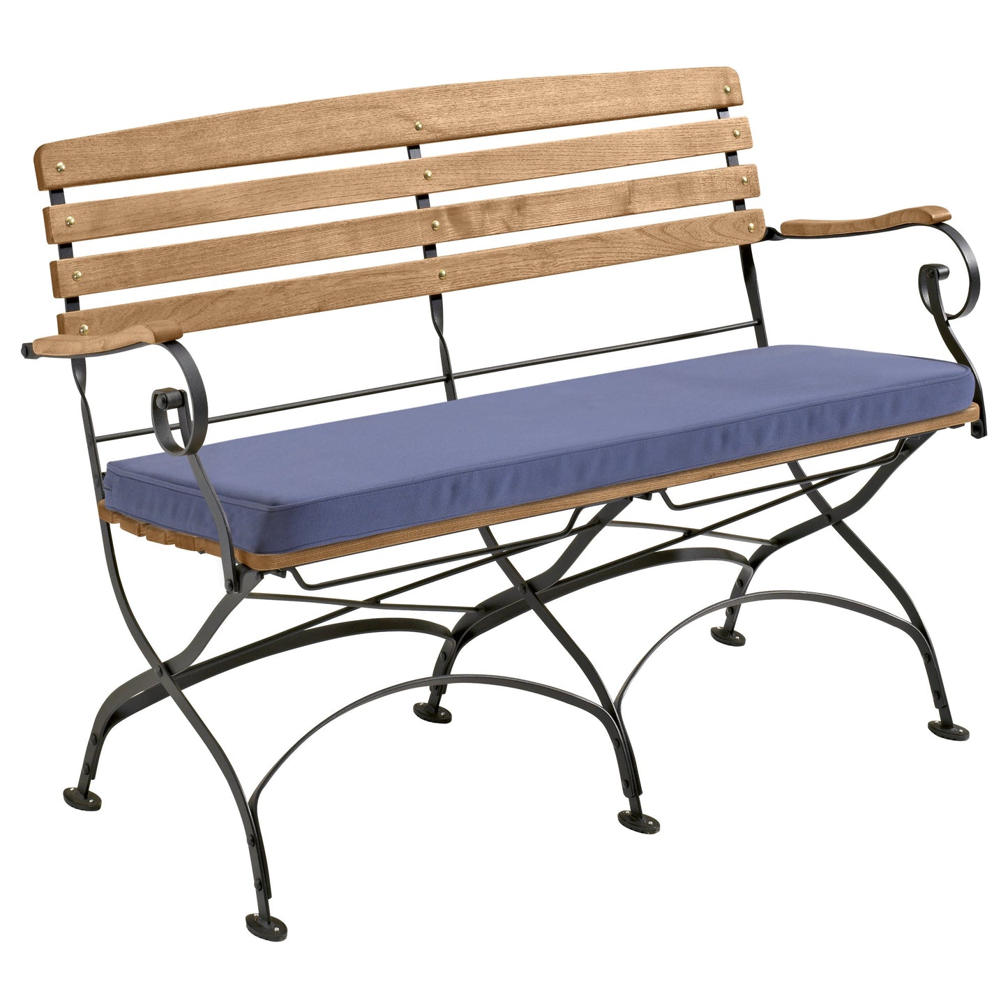 memo Gartenauflage Breite des Sitzes: 120cm Tiefe der Sitzfläche: 42,5cm 100 % Polyester blau