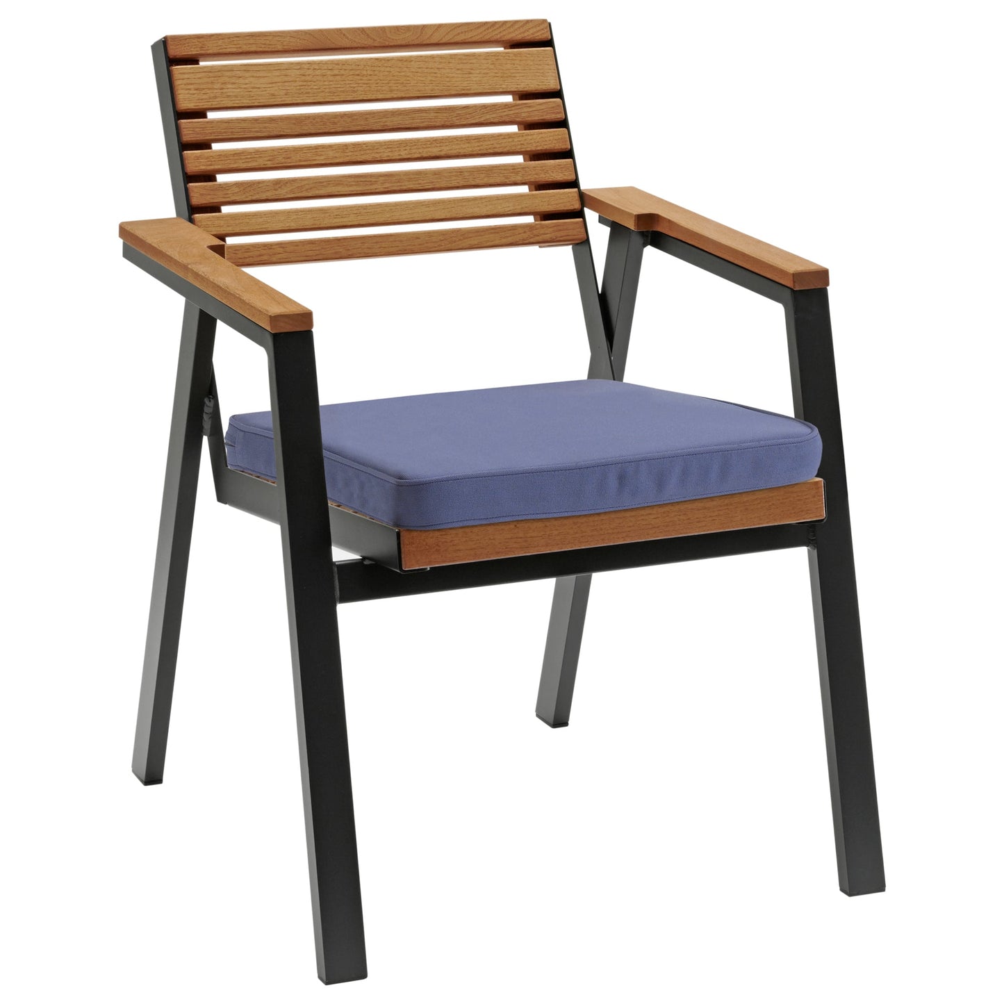 memo Gartenauflage Sitzkissen Breite des Sitzes: 50cm Tiefe der Sitzfläche: 50cm 100 % Polyester blau