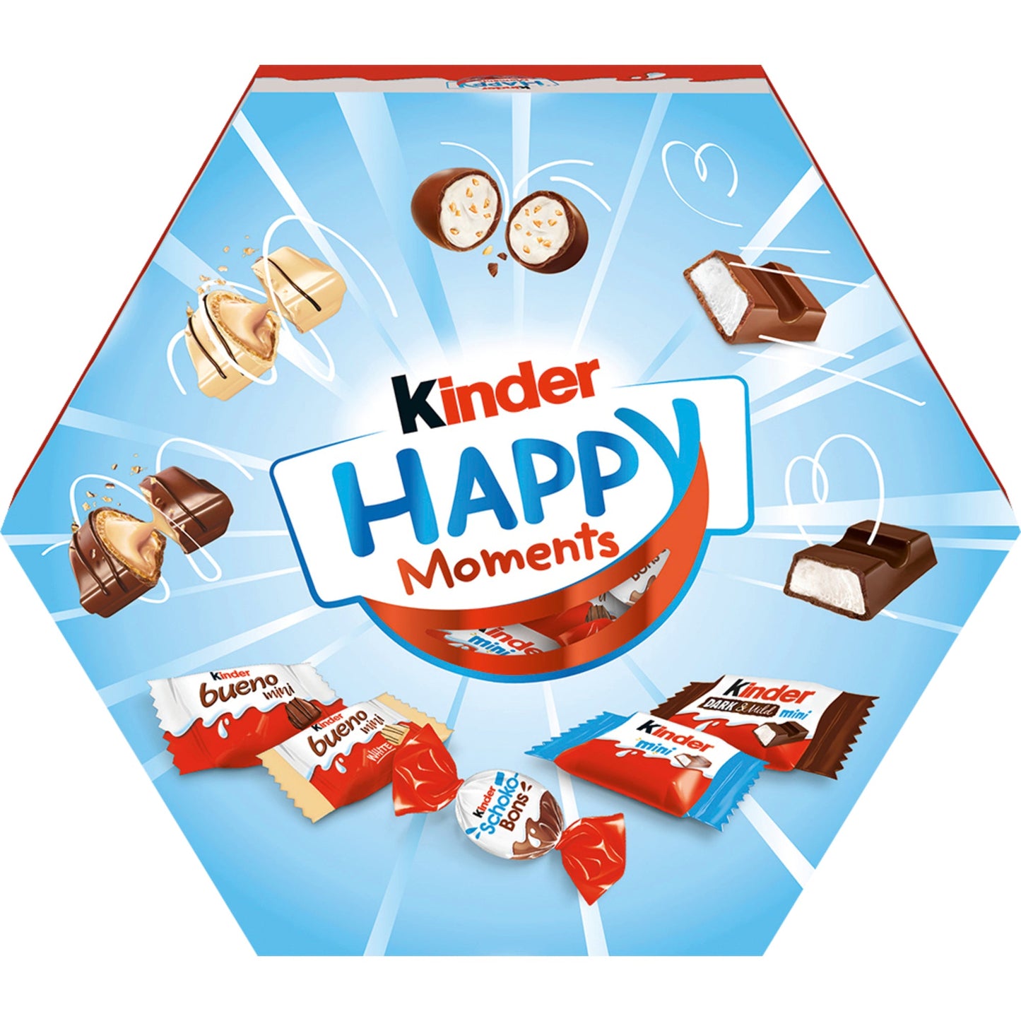 Kinder Schokolade Happy Moments 161 g/Pack.