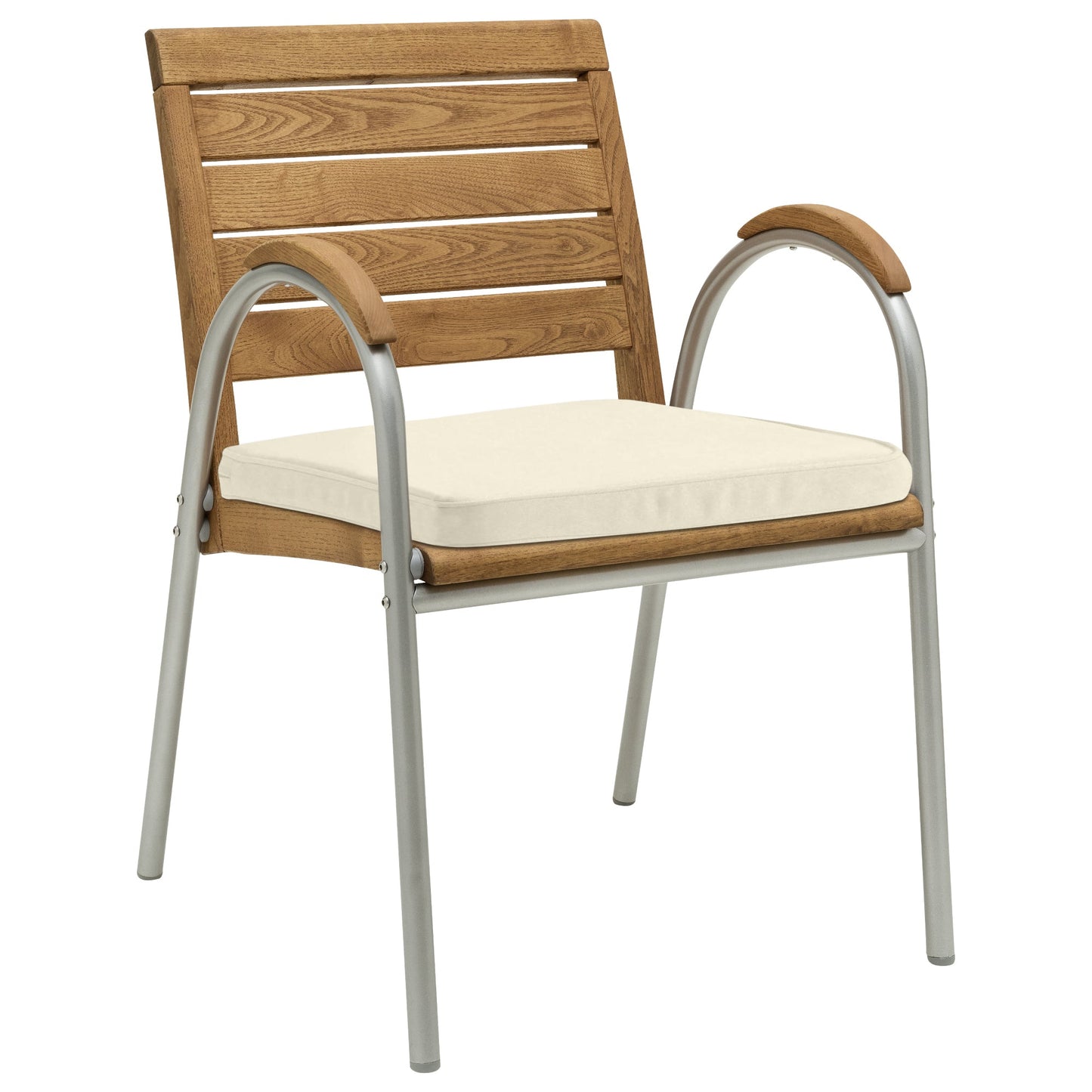 memo Gartenauflage Sitzkissen Breite des Sitzes: 50cm Tiefe der Sitzfläche: 47cm 100 % Polyester natur