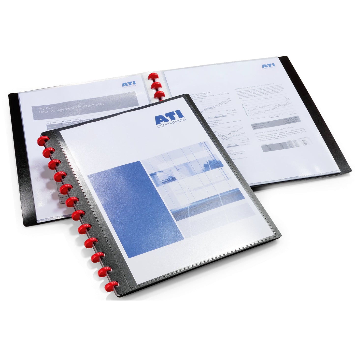 DURABLE Sichtbuch DURALOOK® EASY PLUS DIN A4 Polypropylen schwarz 20 Hüllen