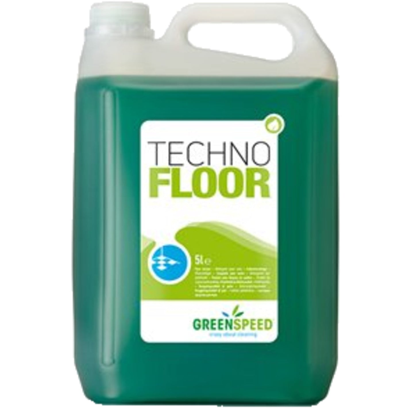 GREENSPEED Bodenreiniger TECHNO FLOOR nicht dermatologisch getestet nicht biologisch abbaubar 6,2 50 % Kunststoff, 50 % Polyethylen recycelbar 5l