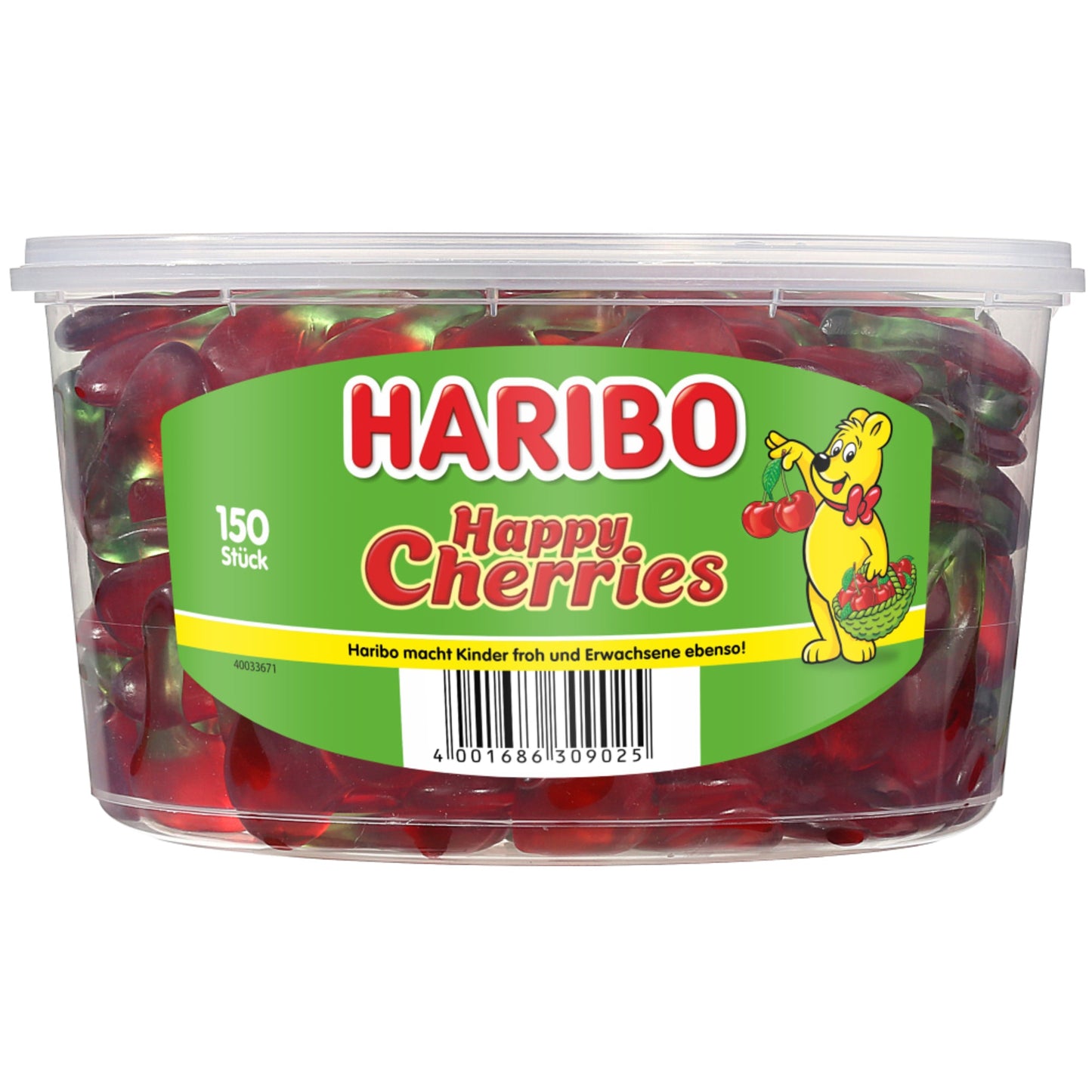 HARIBO Fruchtgummi Happy Cherries 150 x 8 g/Pack.