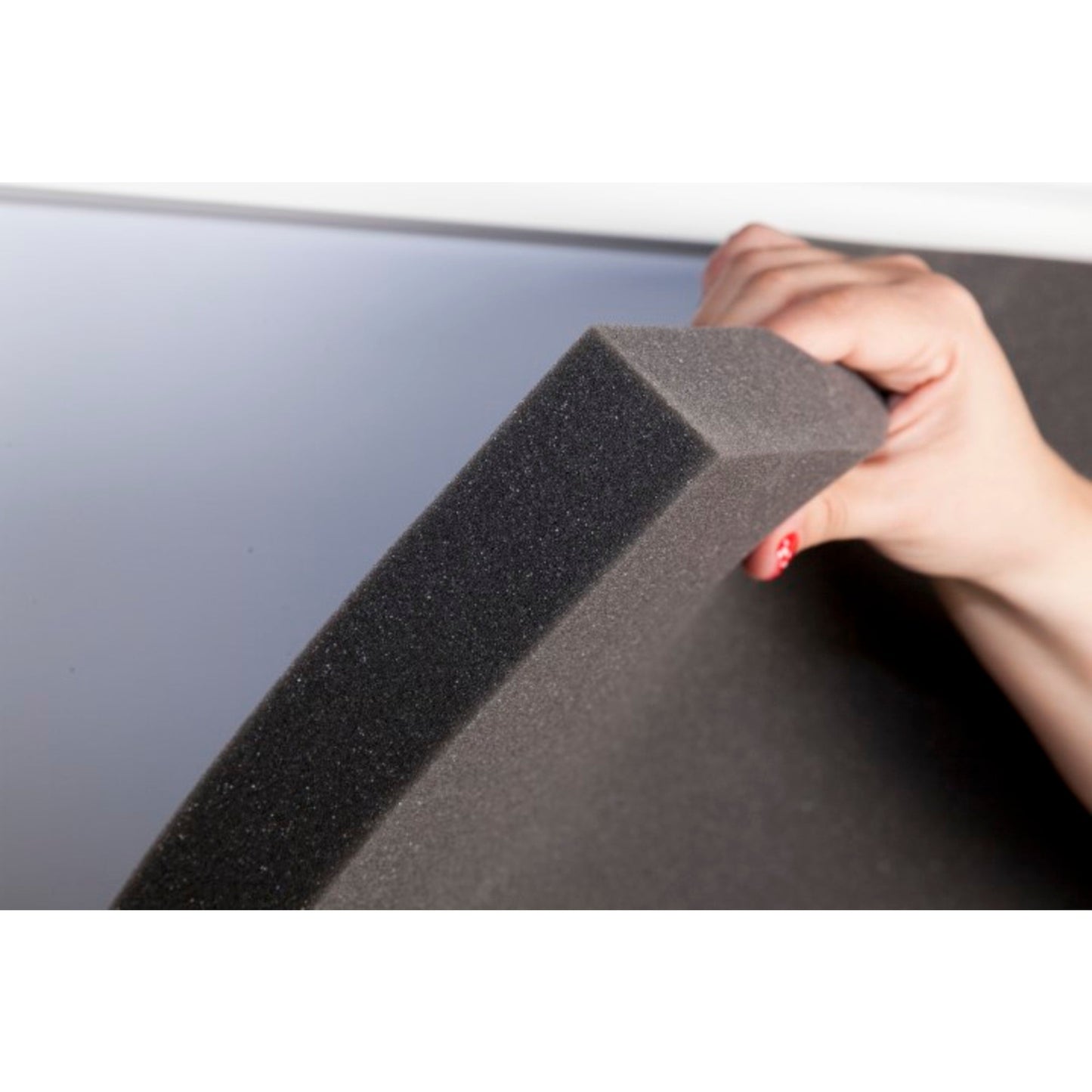 Paperflow Akustikrückwand easyScreen 82,5 x 84 x 4 cm (B x H x T) nicht magnethaftend Schaumstoff schwarz
