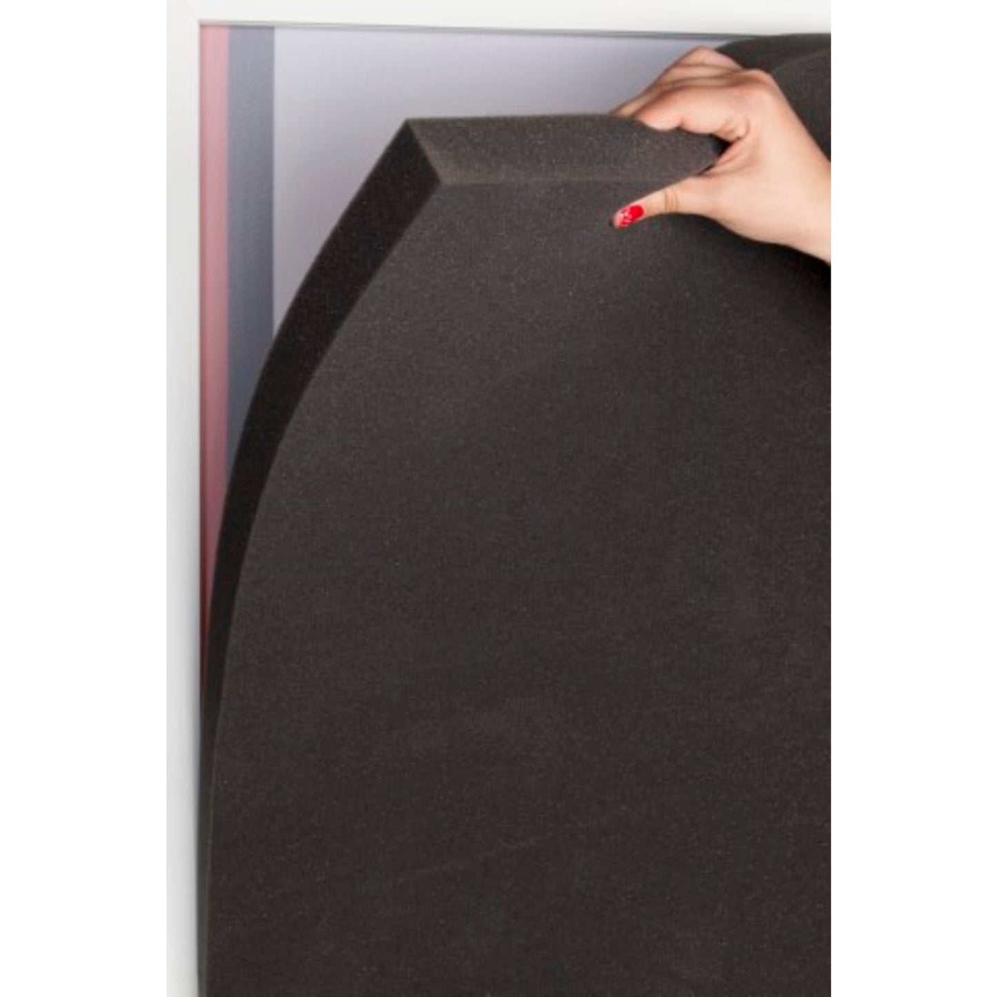 Paperflow Akustikrückwand easyScreen 82,5 x 84 x 4 cm (B x H x T) nicht magnethaftend Schaumstoff schwarz