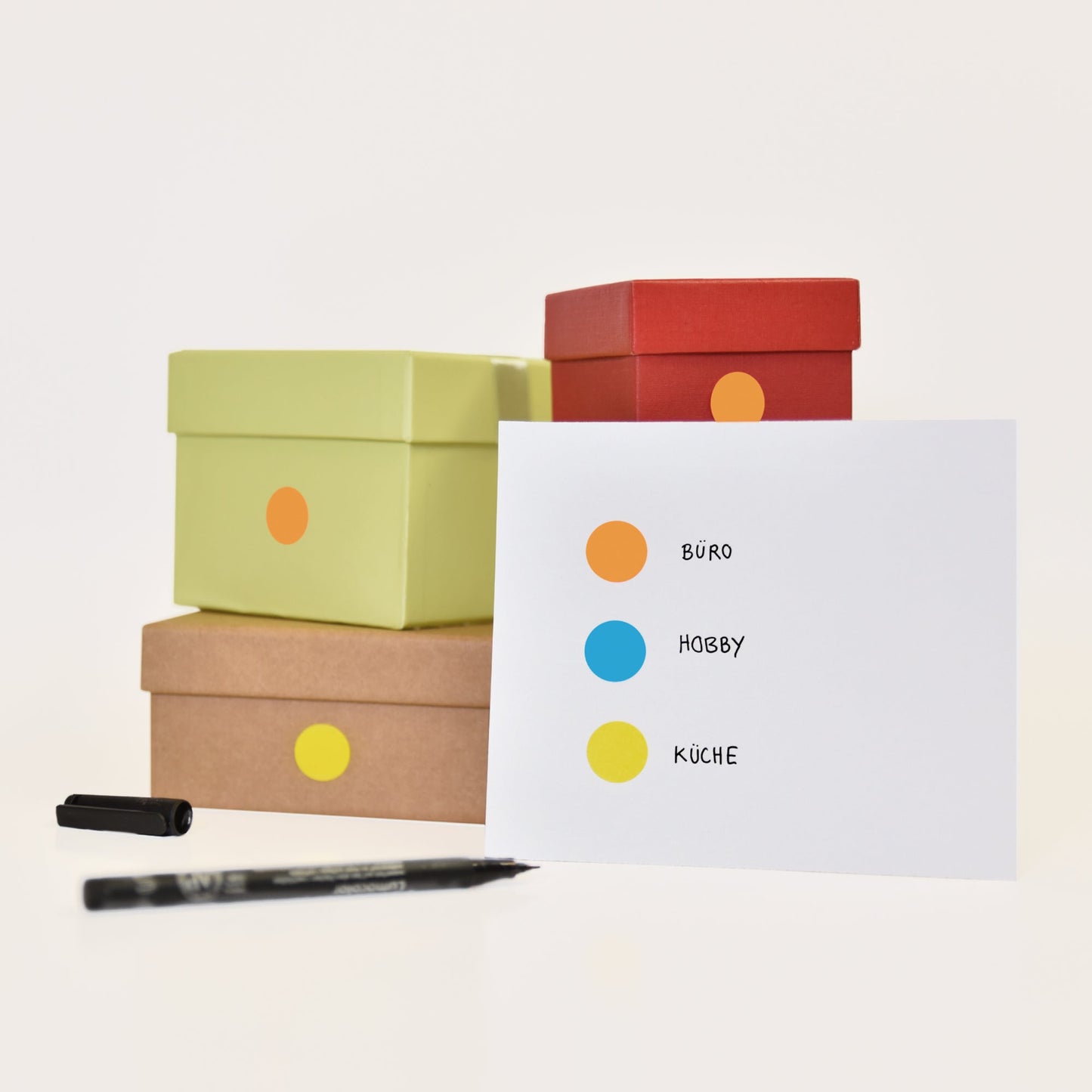 Avery Zweckform Markierungspunkt 18mm Papier leuchtorange 96 Etik./Pack.