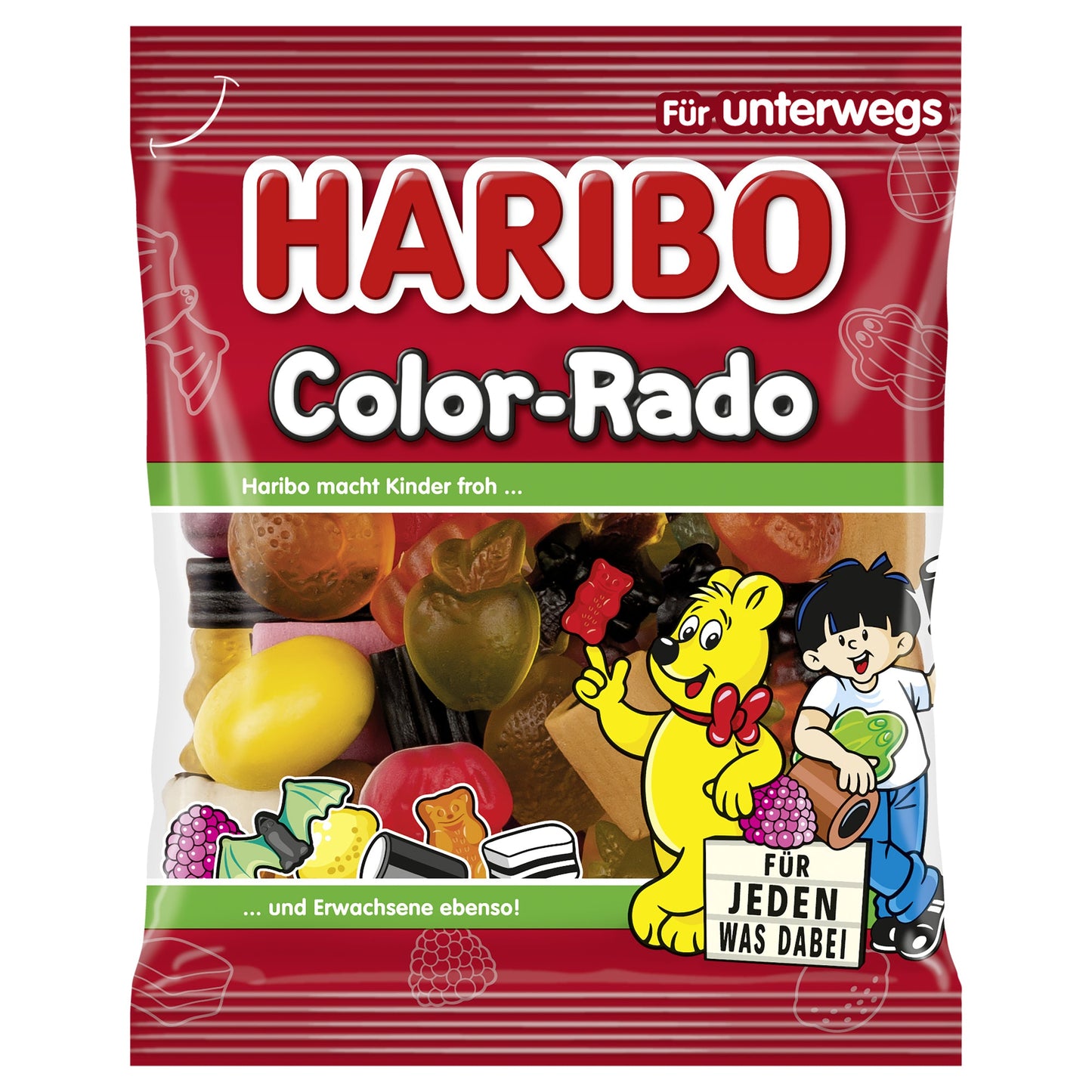 HARIBO Fruchtgummi Color-Rado 100 g/Pack.