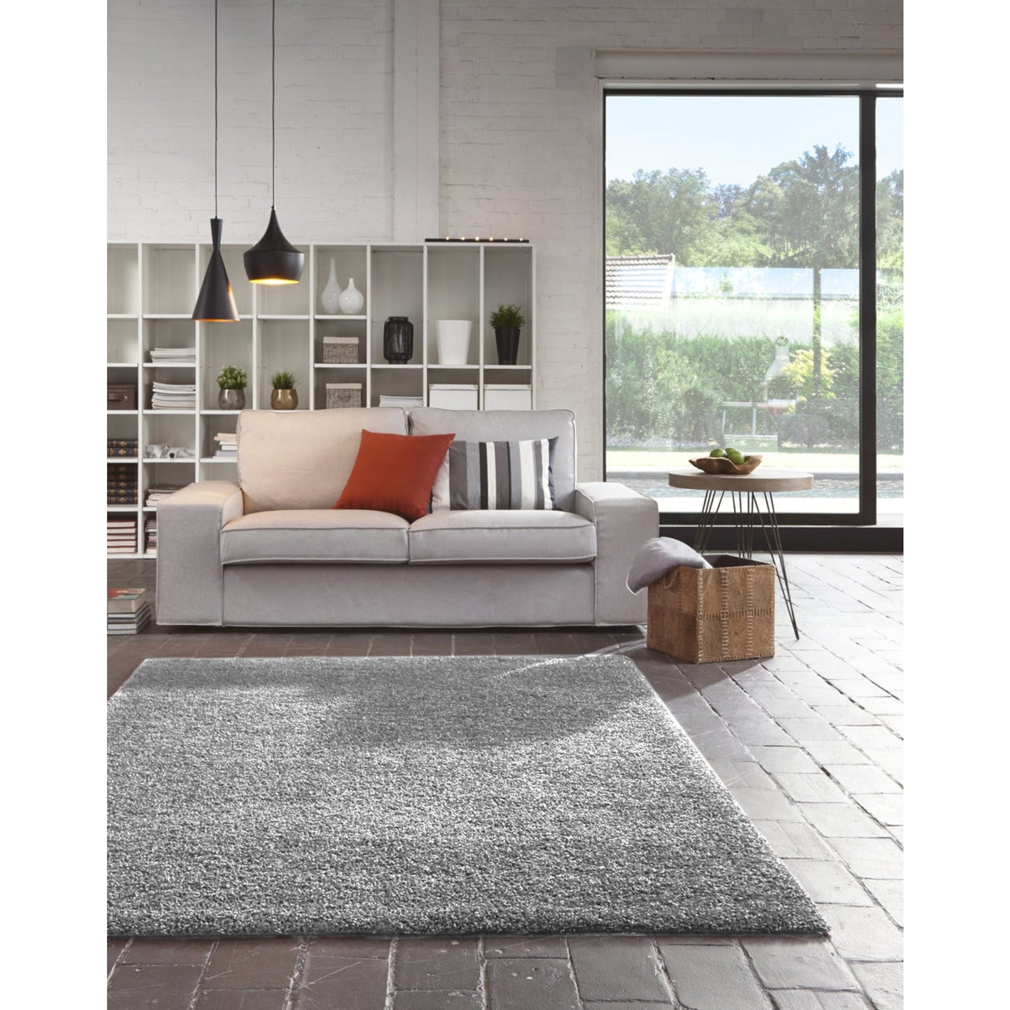Paperflow Teppich DOLCE 160 x 230 cm (B x L) 100 % Polypropylen grau