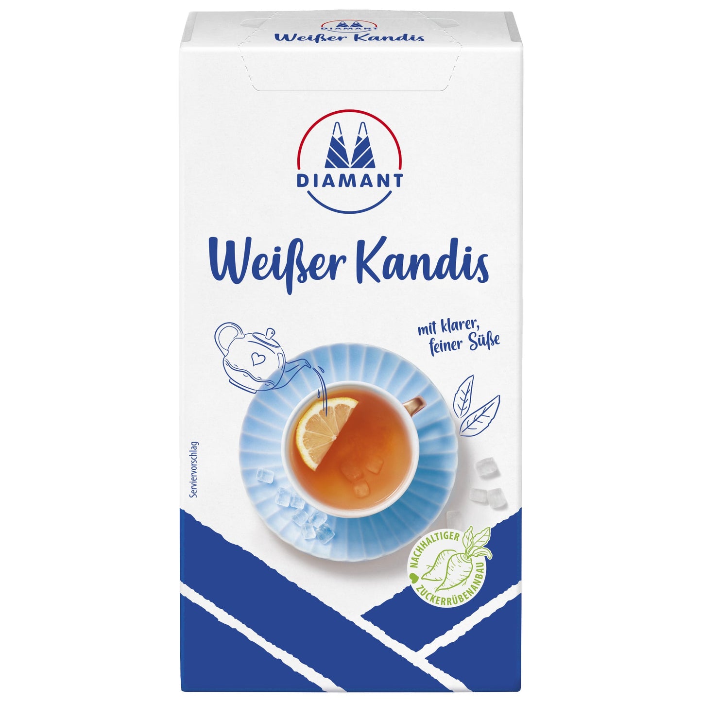 DIAMANT Zucker Weißer Kandis 600 g/Pack.