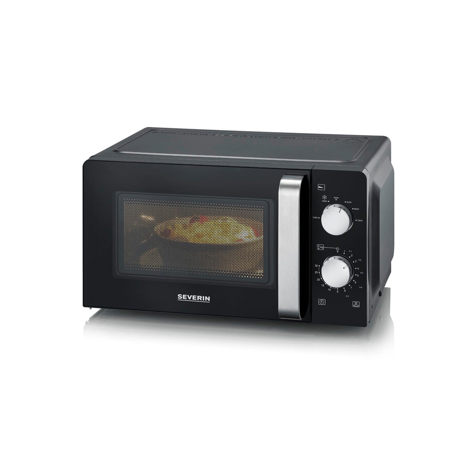 SEVERIN Mikrowelle MW 7886 44,5 x 24 x 36 cm (B x H x T) 17l 700W Metall, beschichtet