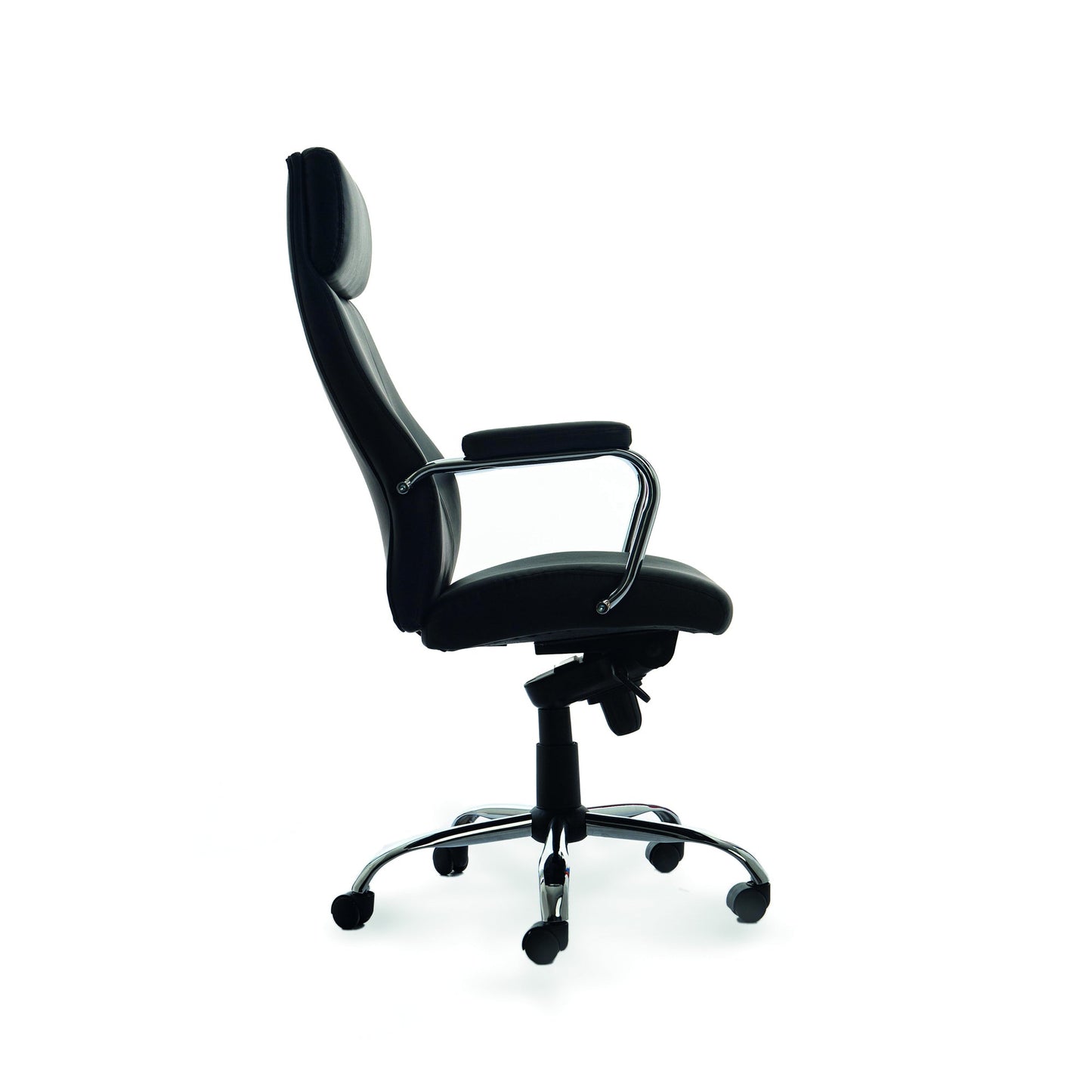 rocada Chefsessel 986V22 48-58cm Synchronmechanik mit Armlehnen Rolle ungebremst (für Teppichboden) Metall, vercrohmt schwarz