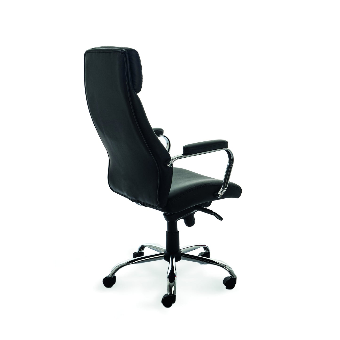 rocada Chefsessel 986V22 48-58cm Synchronmechanik mit Armlehnen Rolle ungebremst (für Teppichboden) Metall, vercrohmt schwarz